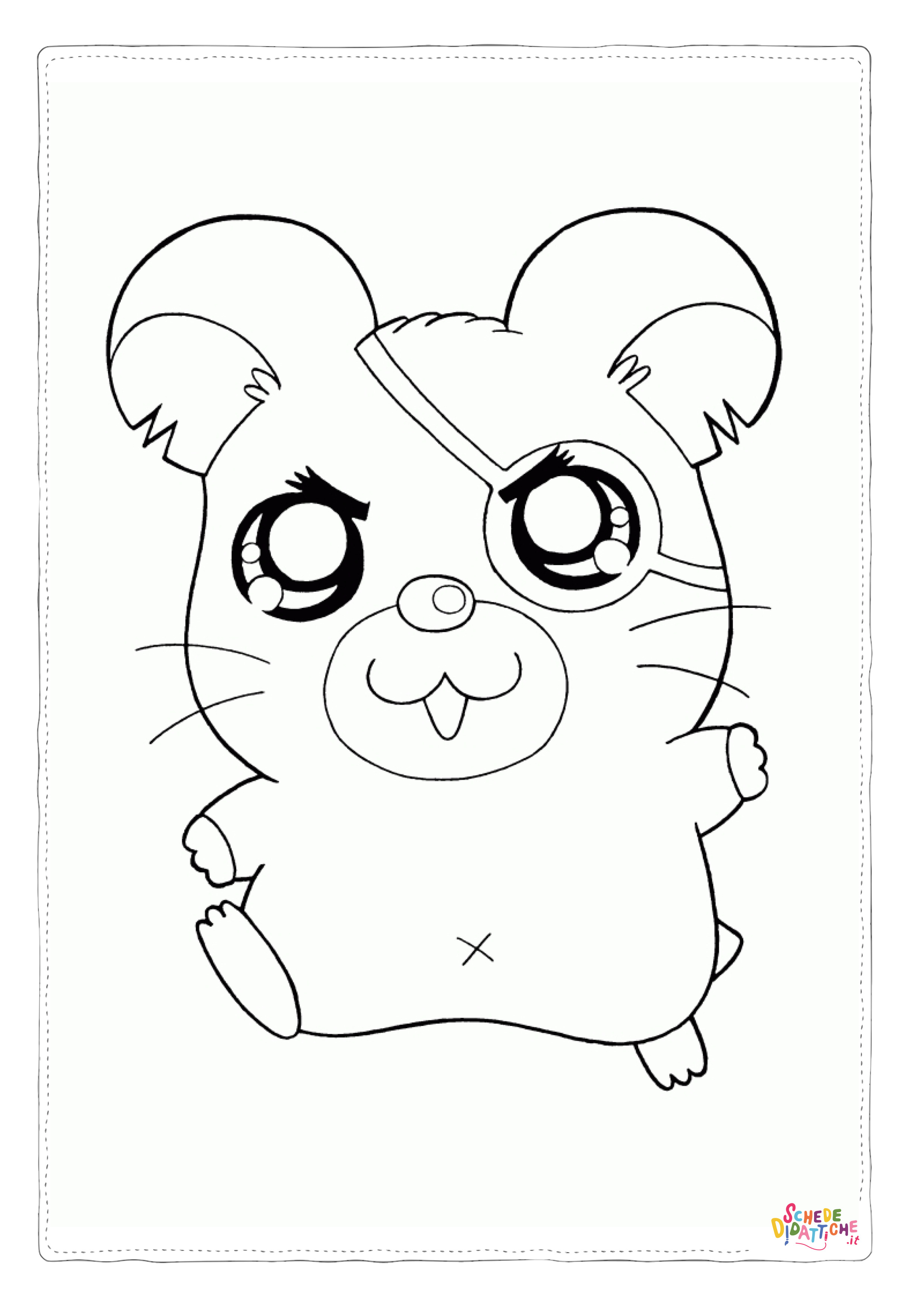 Disegno di Hamtaro da stampare e colorare 13