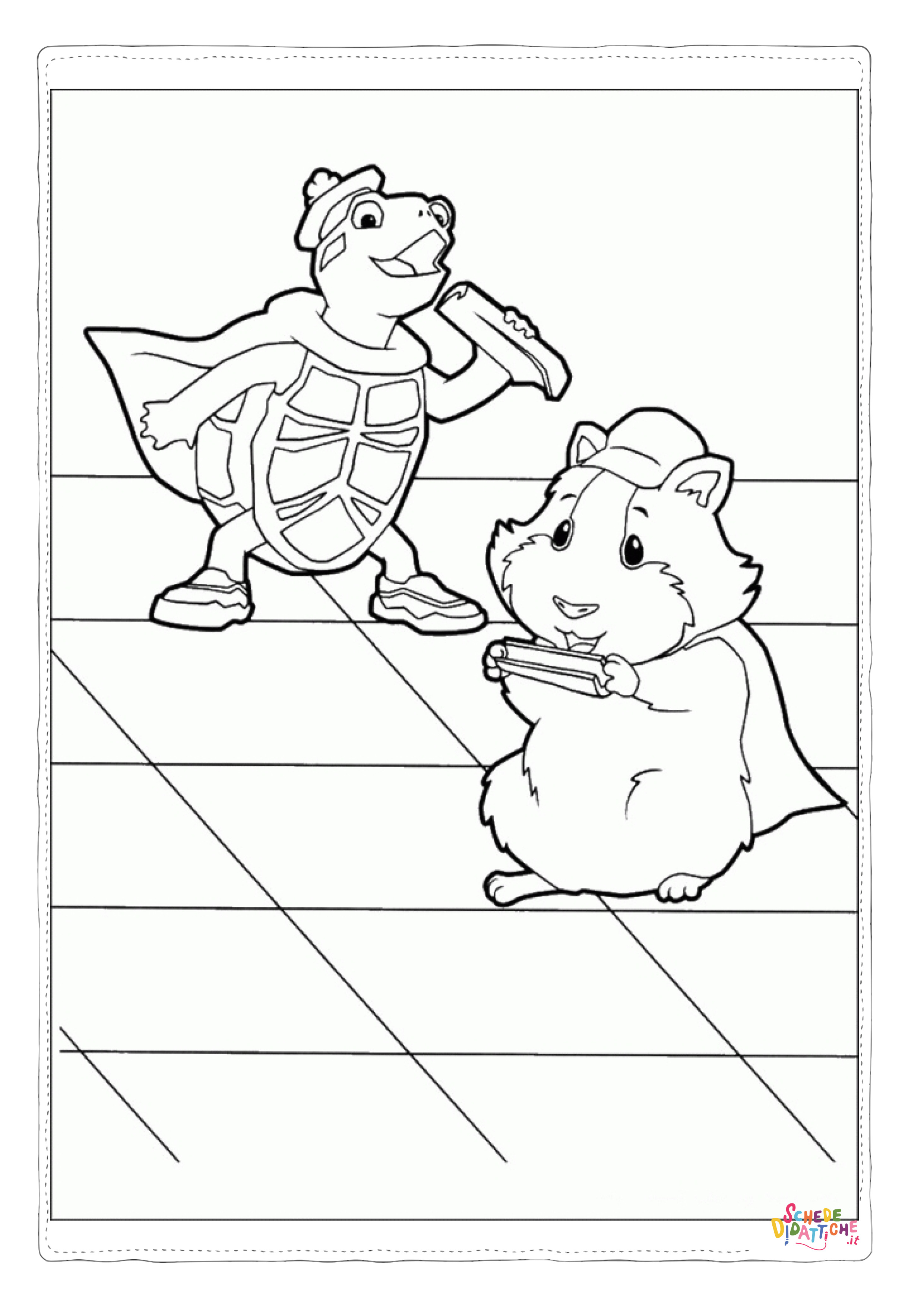 Disegno "Disegno di criceto da stampare e colorare 2" Disegno di criceto da stampare e colorare 2