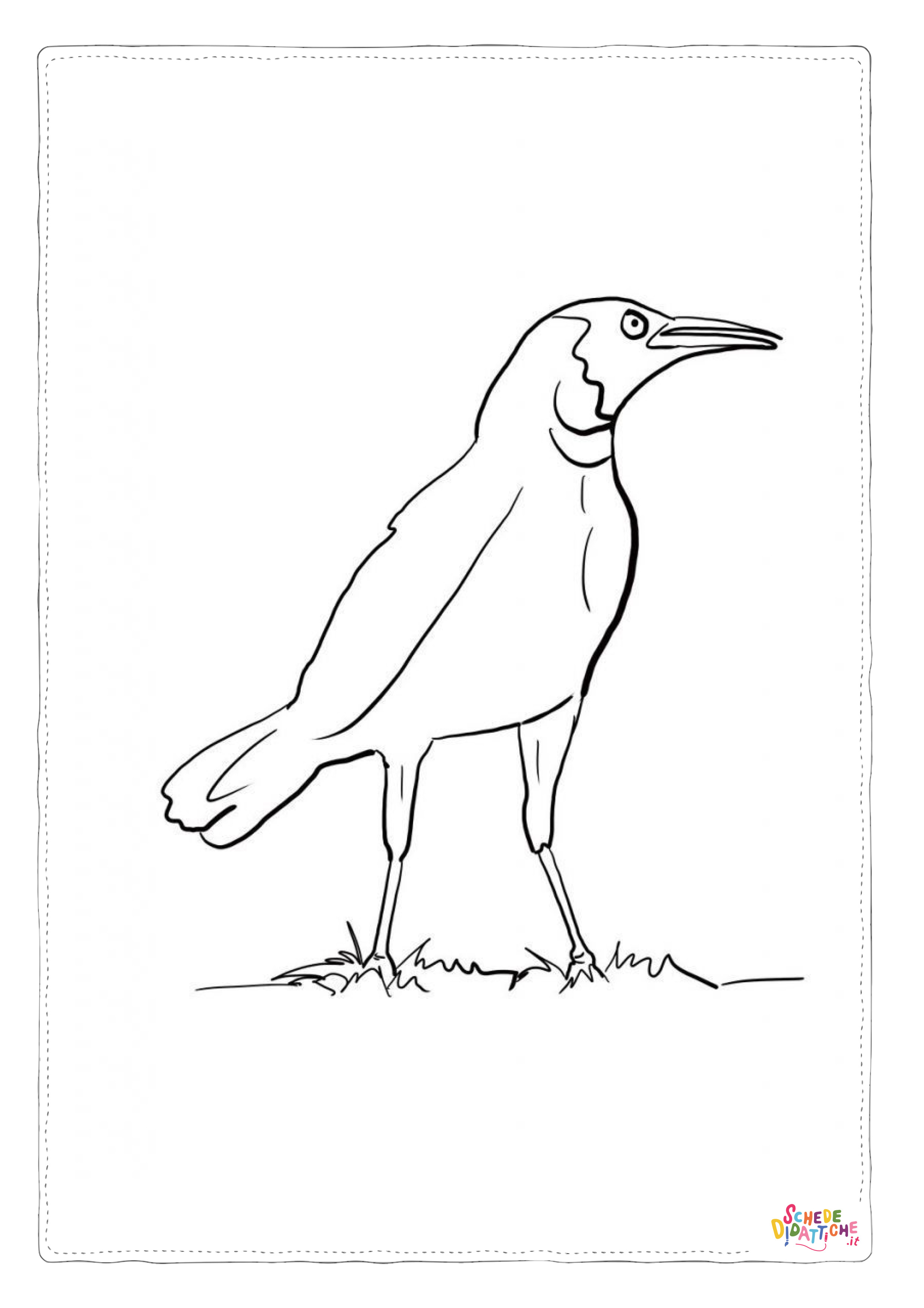 Disegno "Disegno di uccello da stampare e colorare 60" Disegno di uccello da stampare e colorare 60