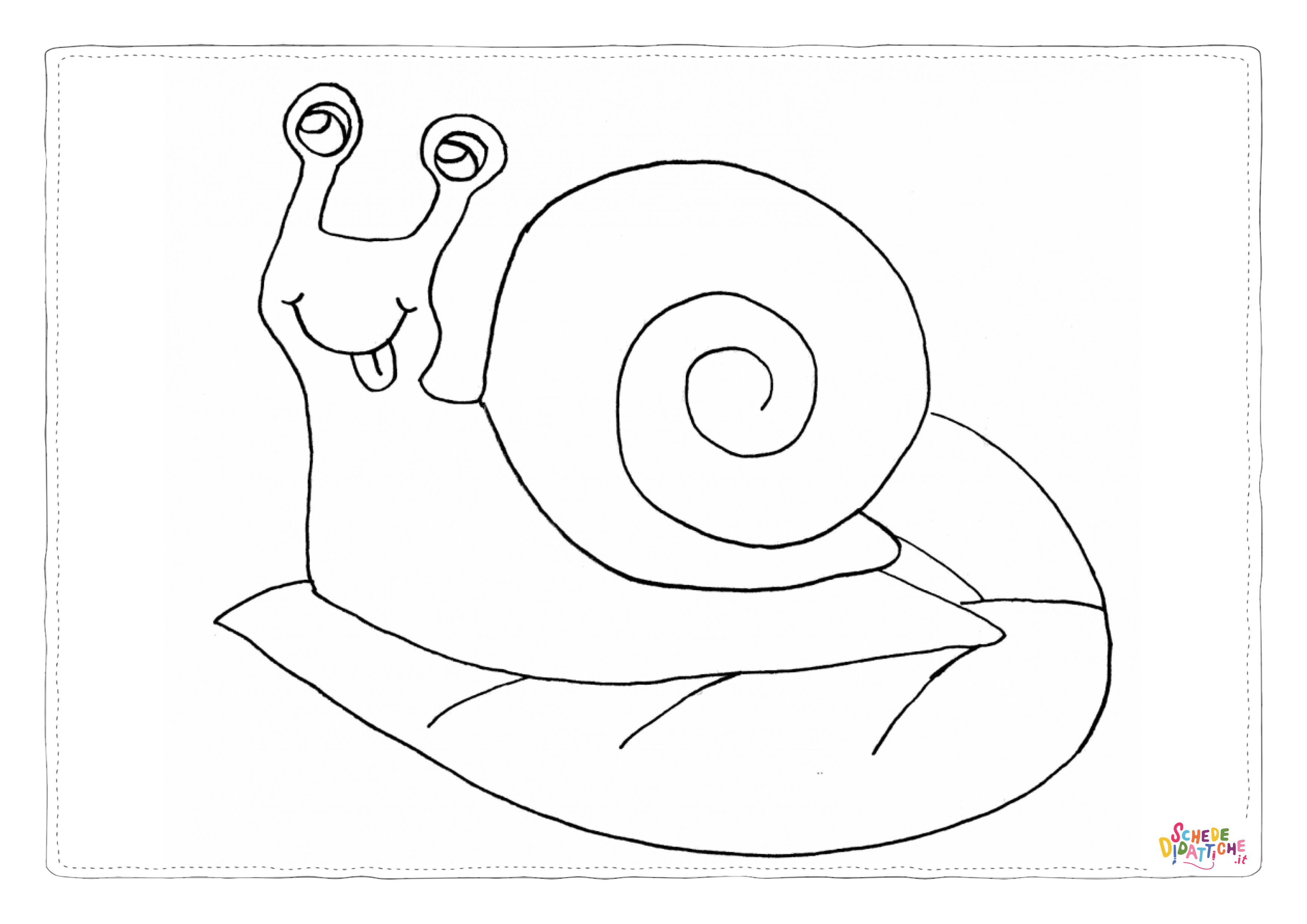Disegno di lumaca da stampare e colorare 9