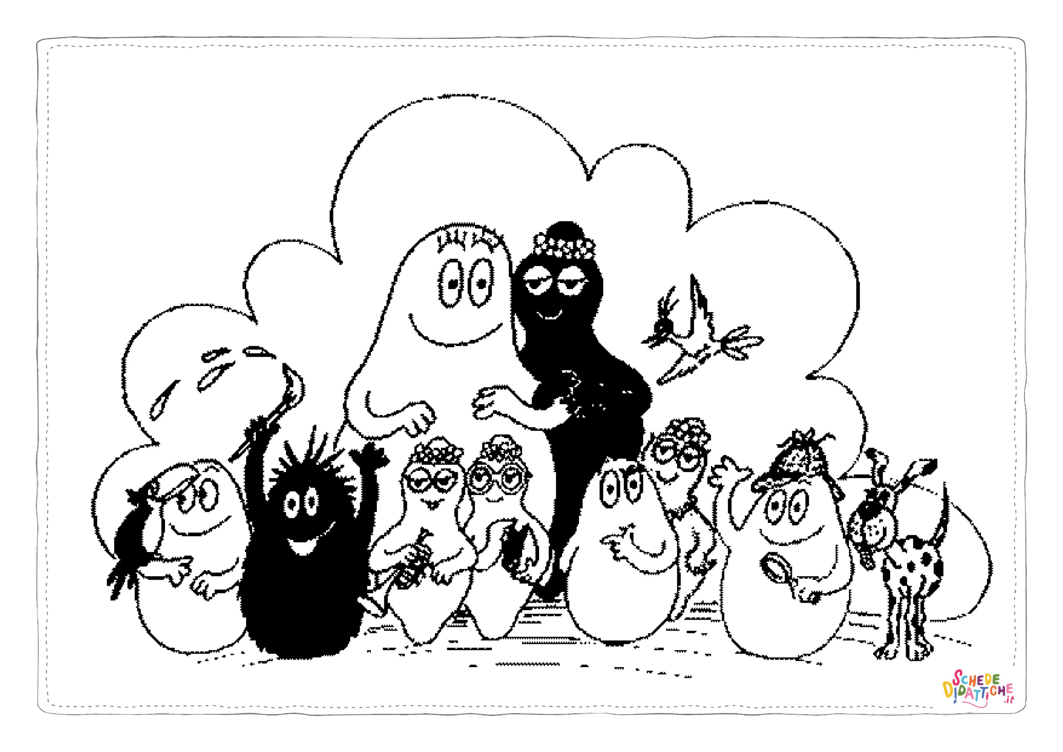 Disegno di Barbapap da stampare e colorare 21