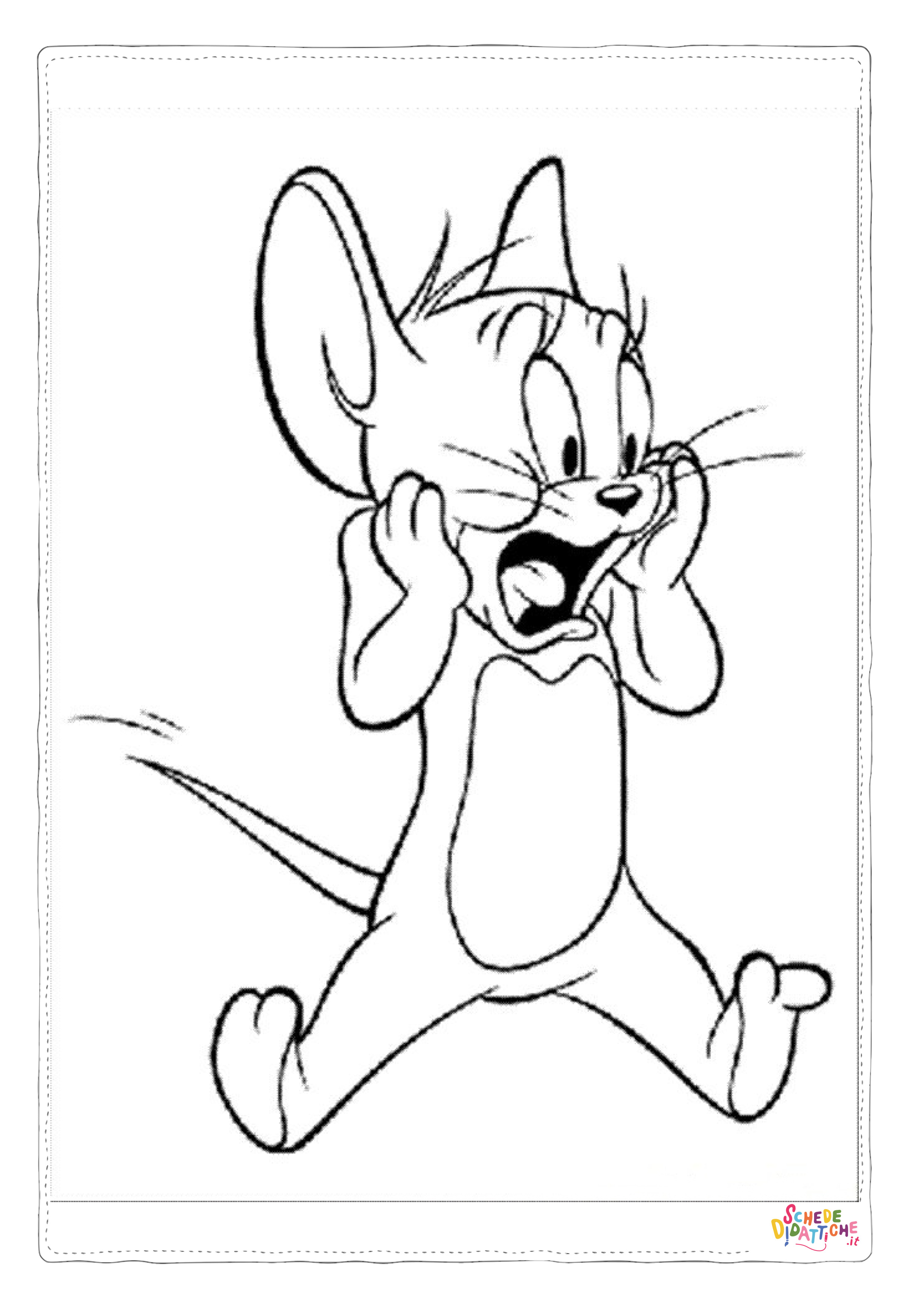 Disegno di Tom e Jerry da stampare e colorare 41