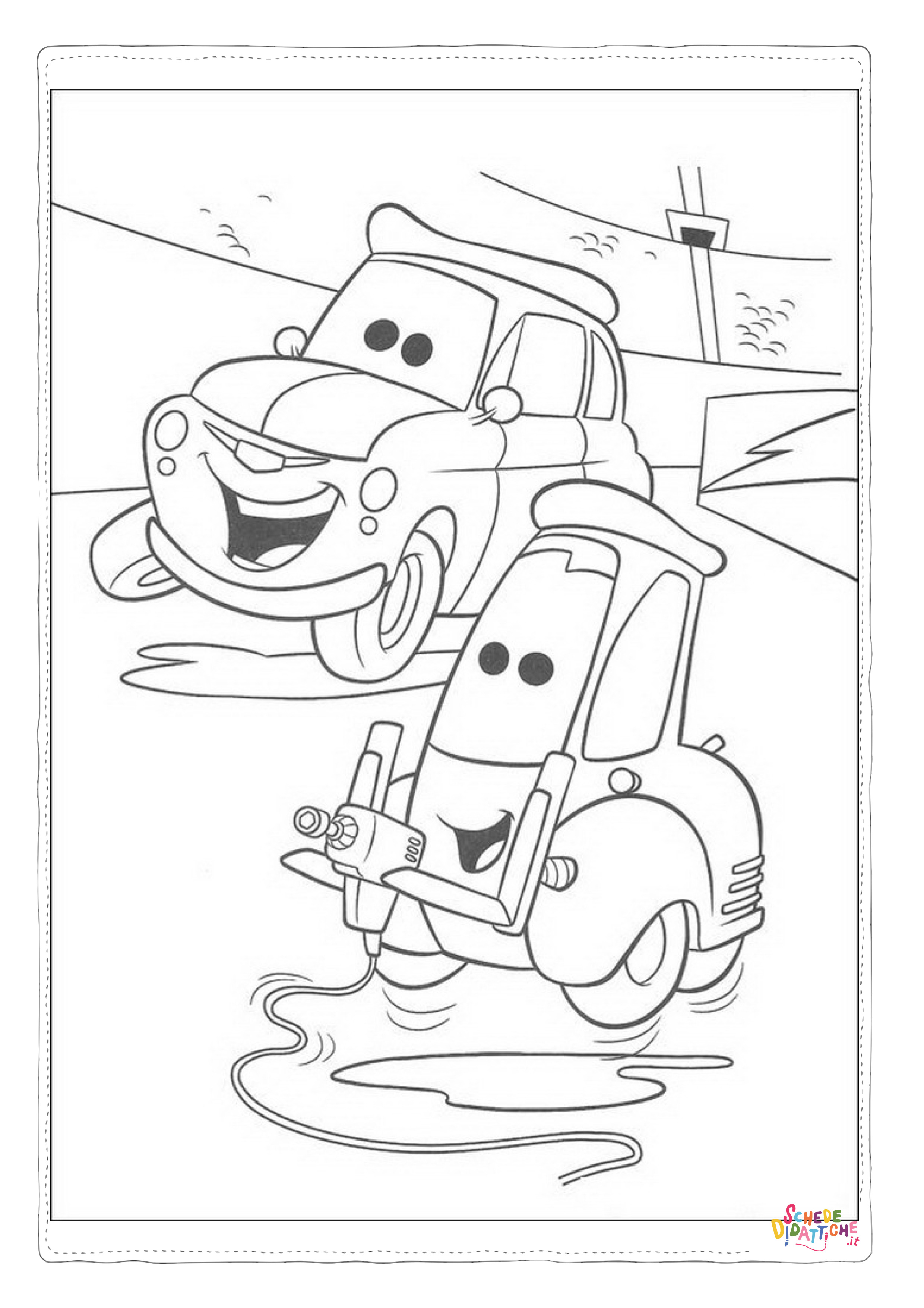 Disegno "Disegno di Cars da stampare e colorare 186" Disegno di Cars da stampare e colorare 186