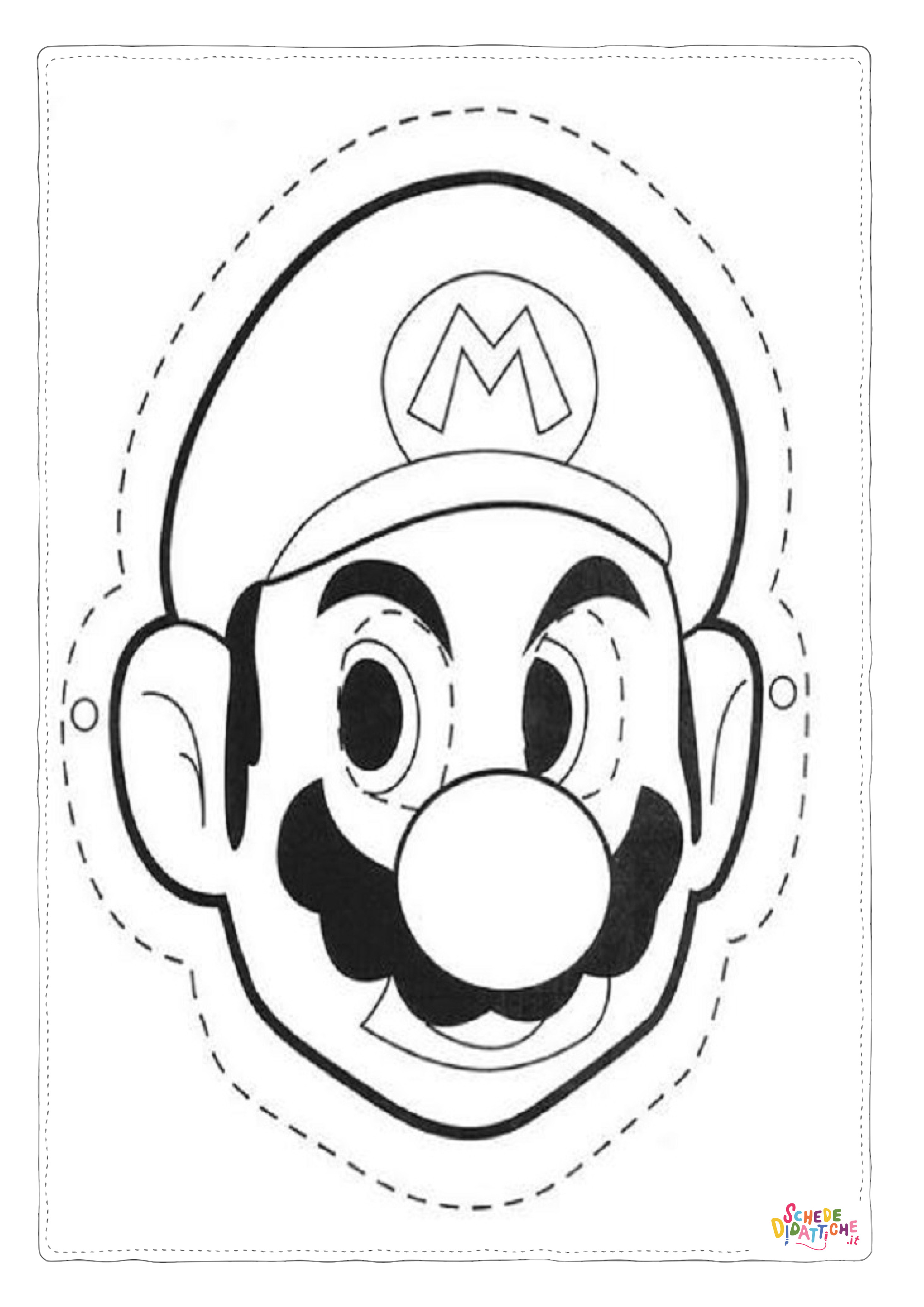 Disegno "Disegno di Super Mario da stampare e colorare 105" Disegno di Super Mario da stampare e colorare 105