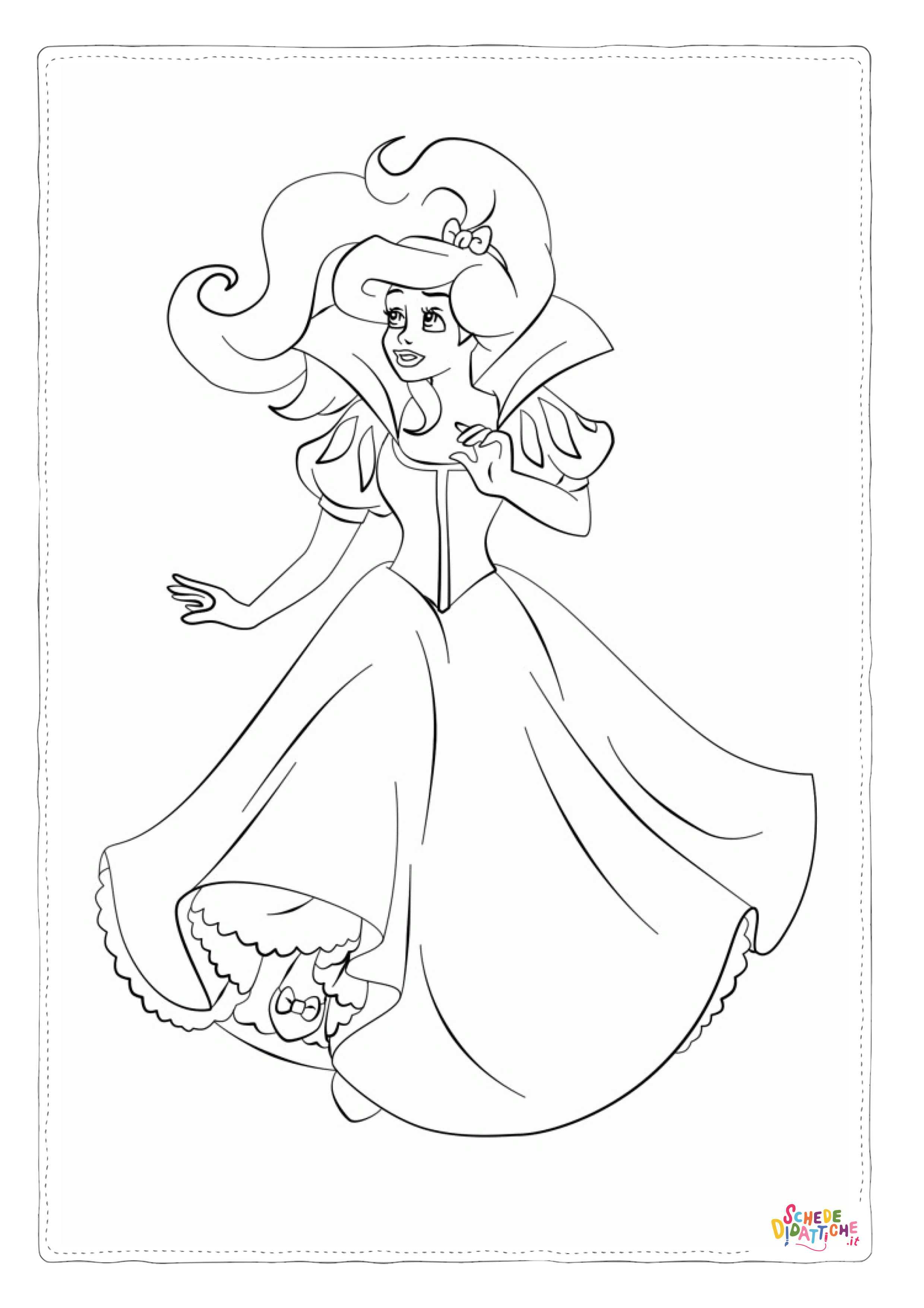 Disegno di Barbie Sirena da stampare e colorare