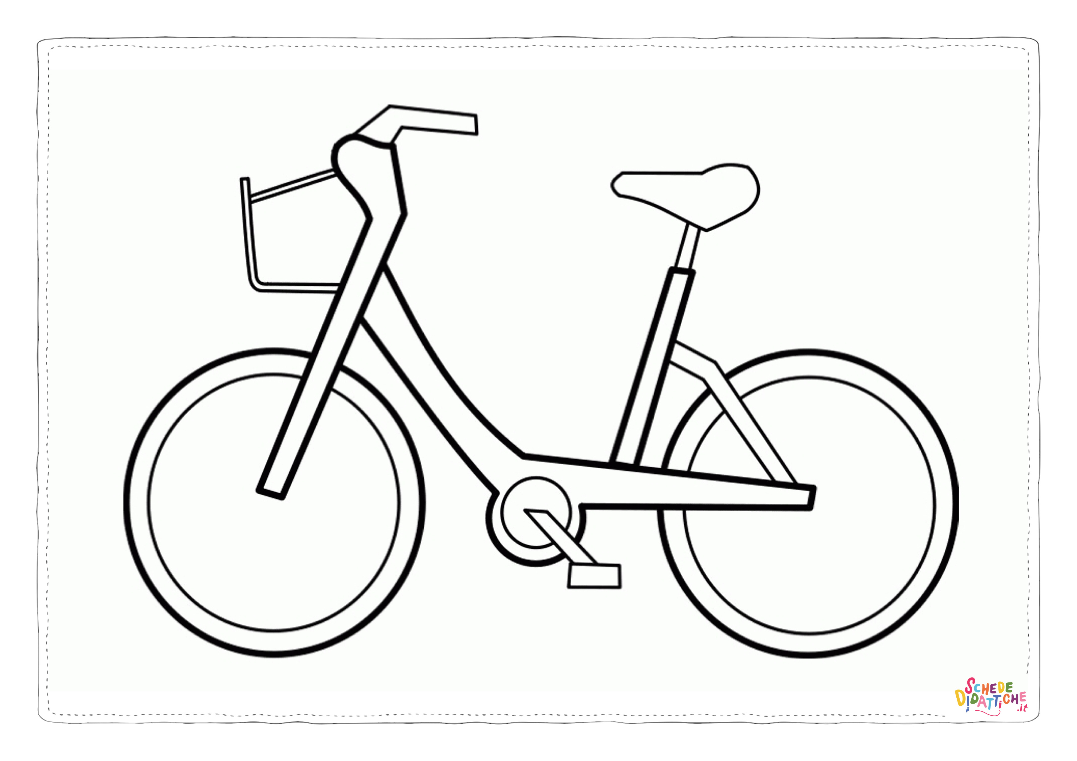 Disegno di bicicletta da stampare e colorare 36