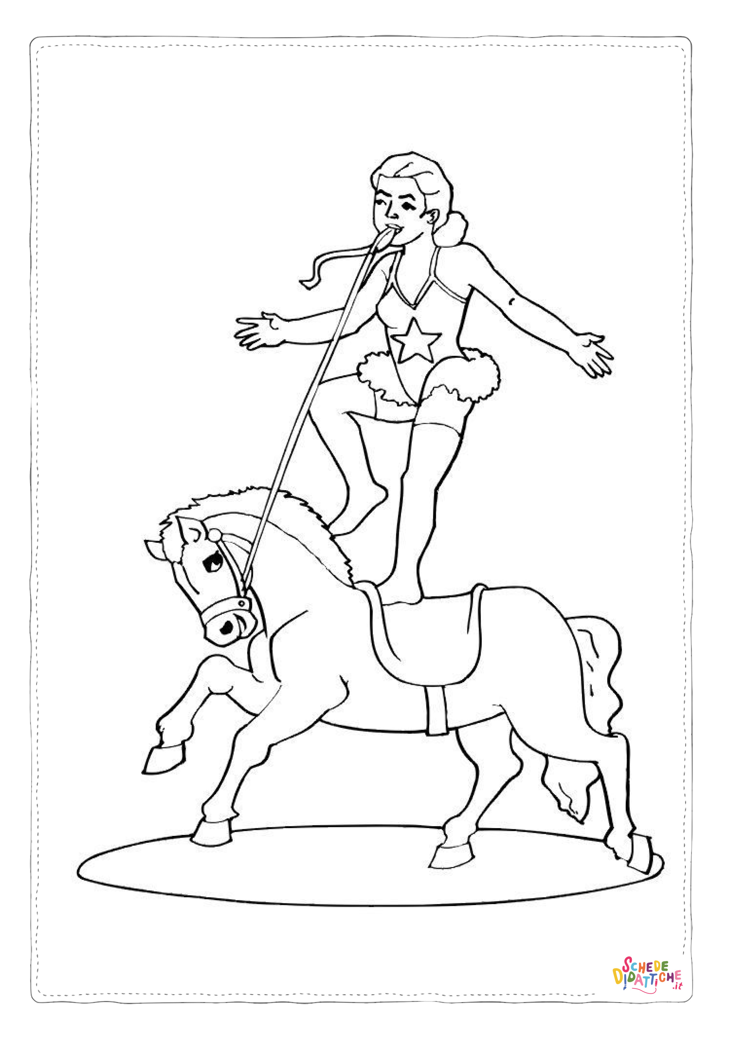 Disegno di circense da stampare e colorare 35