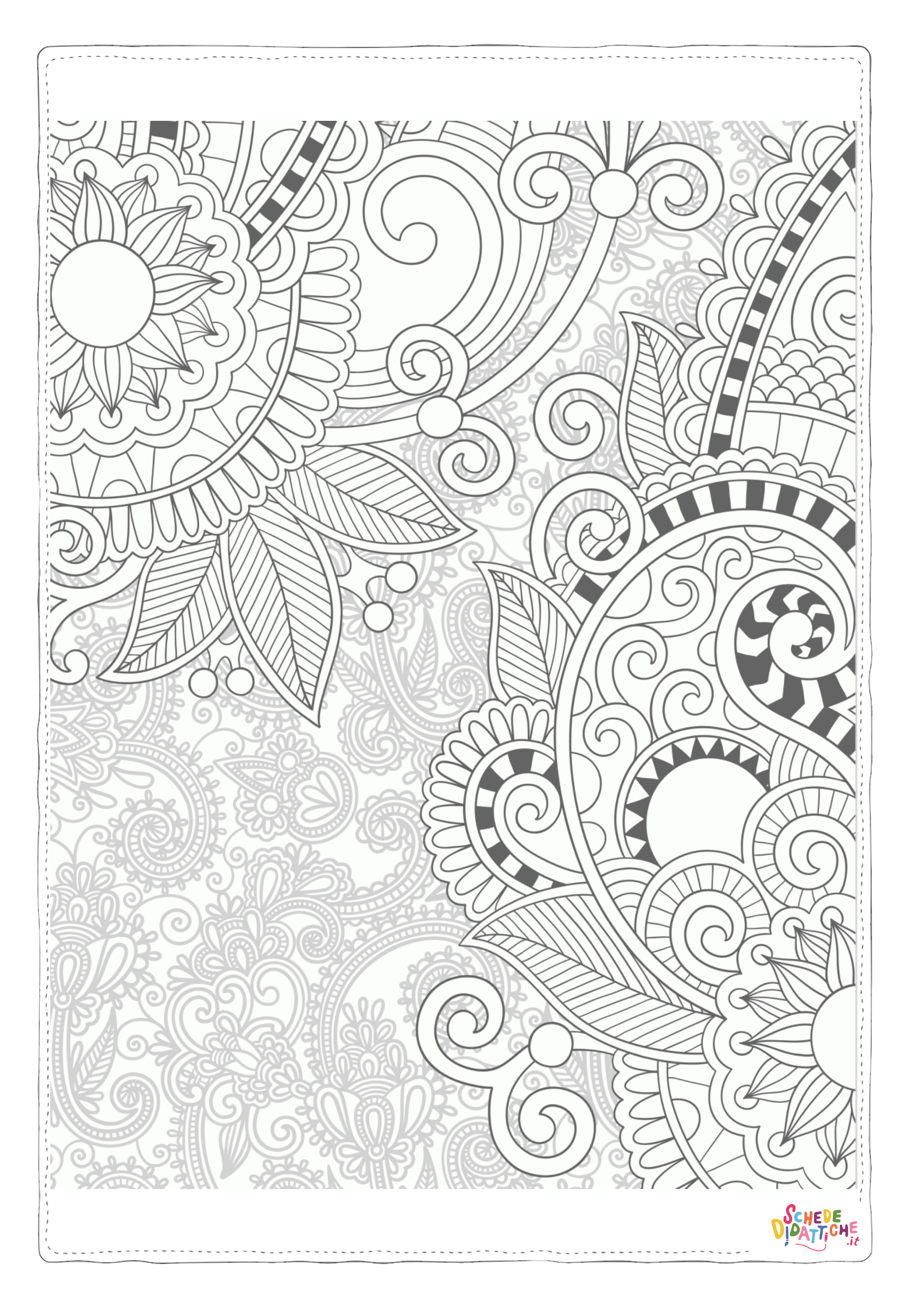 Disegno "Disegno di mandala da stampare e colorare 1117" Disegno di mandala da stampare e colorare 1117