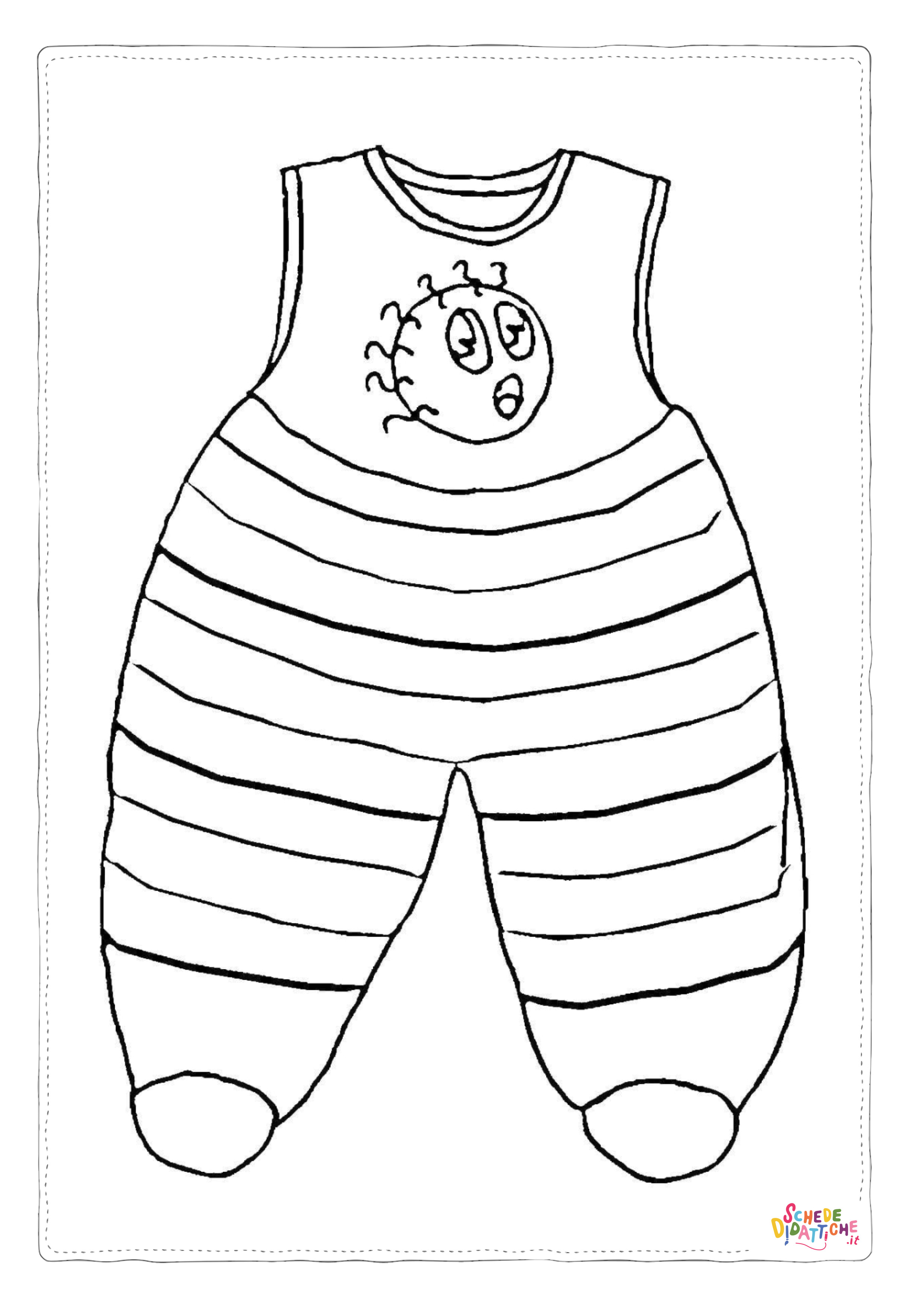 Disegno "Disegno di vestito da donna da stampare e colorare 4" Disegno di vestito da donna da stampare e colorare 4