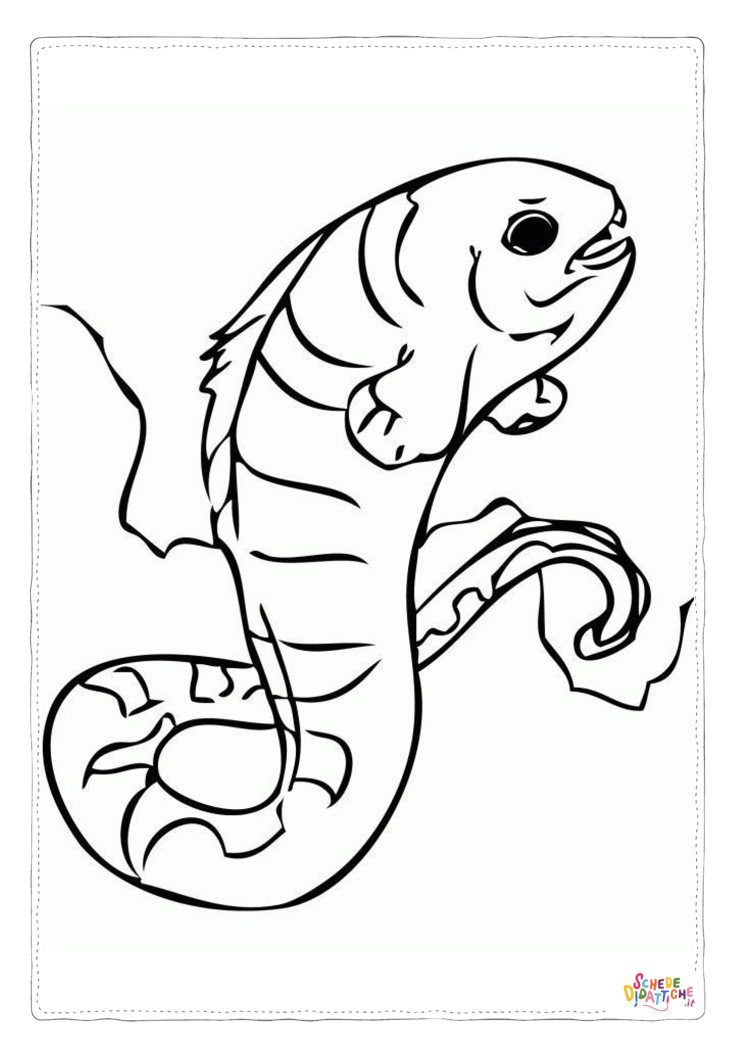 Disegno "Disegno di pesce da stampare e colorare 299" Disegno di pesce da stampare e colorare 299