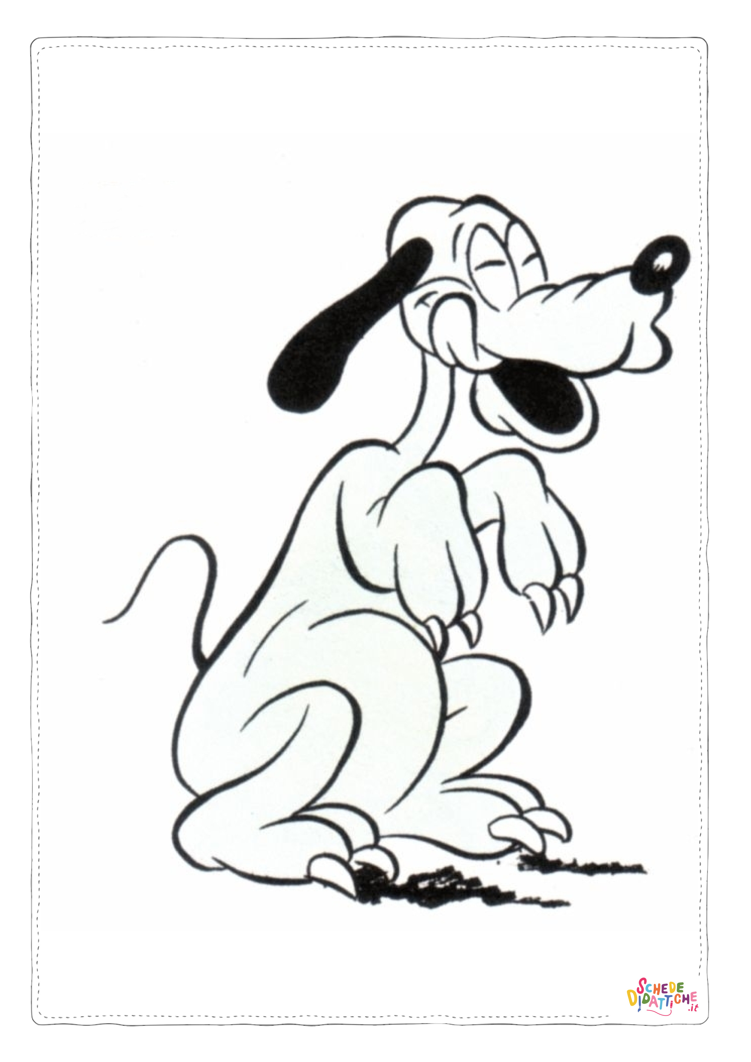 Disegno "Disegno di Pluto da stampare e colorare 40" Disegno di Pluto da stampare e colorare 40