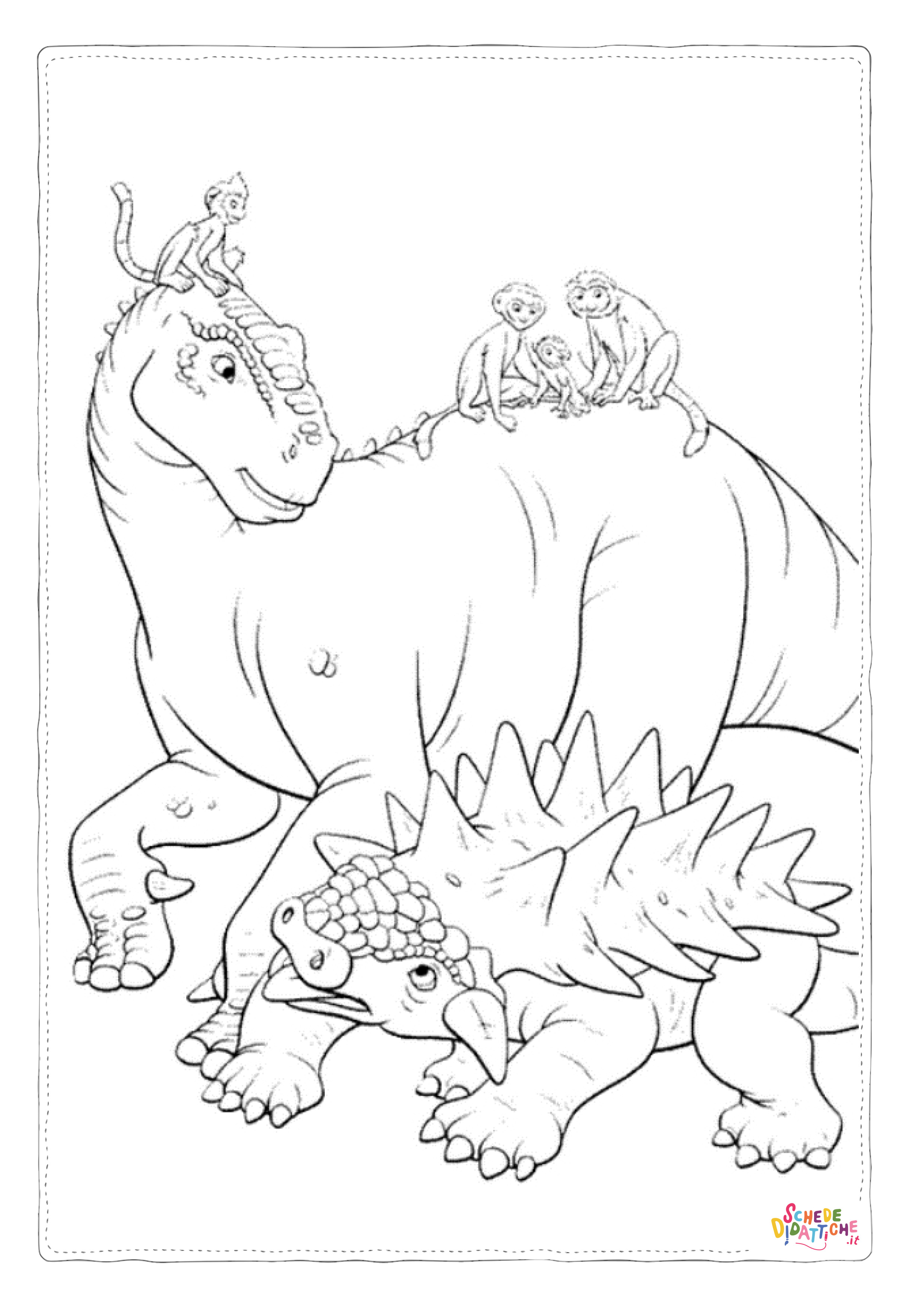 Disegno di Dinosauri - Il film da stampare e colorare 5