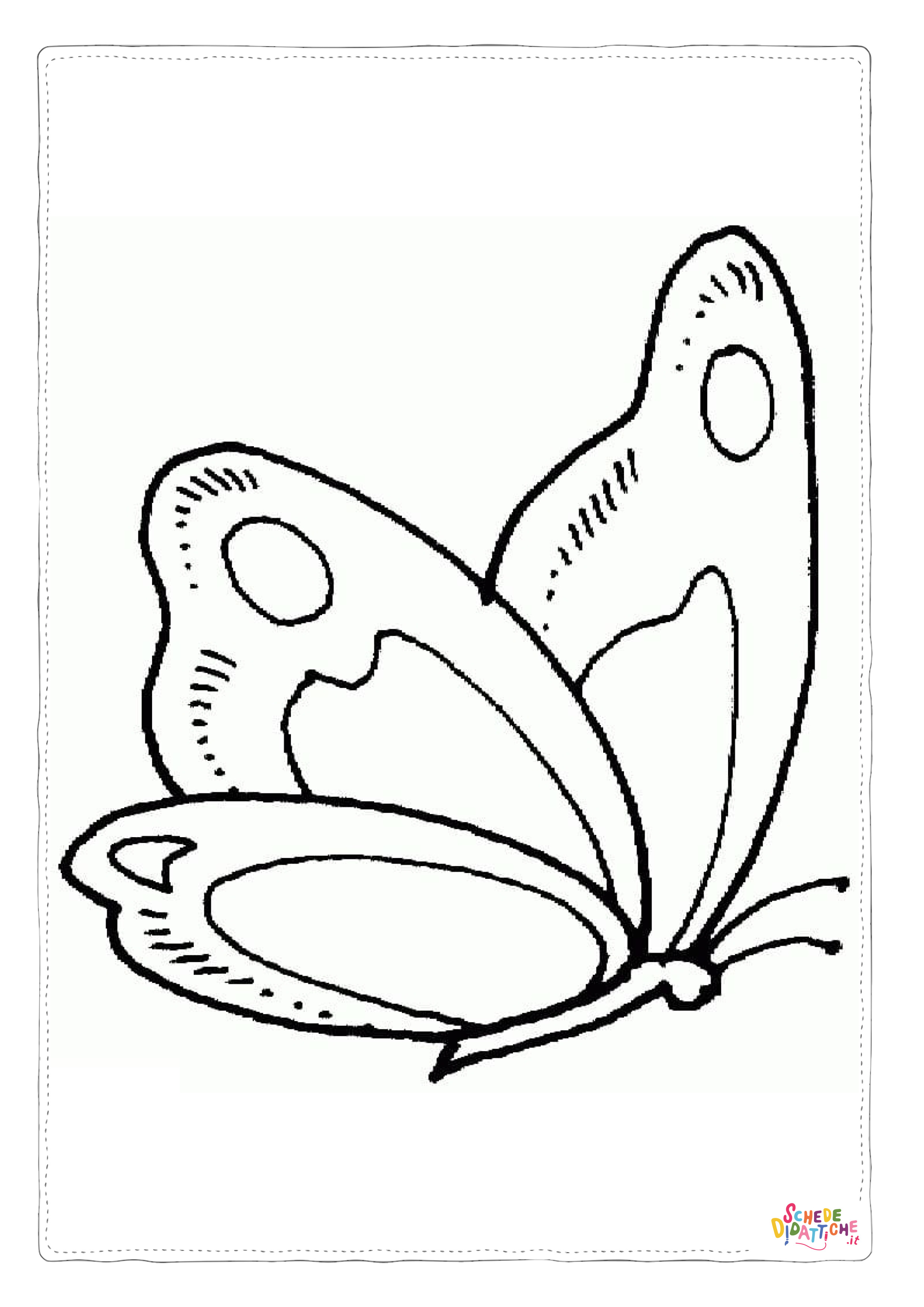 Disegno "Disegno di farfalla da stampare e colorare 270" Disegno di farfalla da stampare e colorare 270