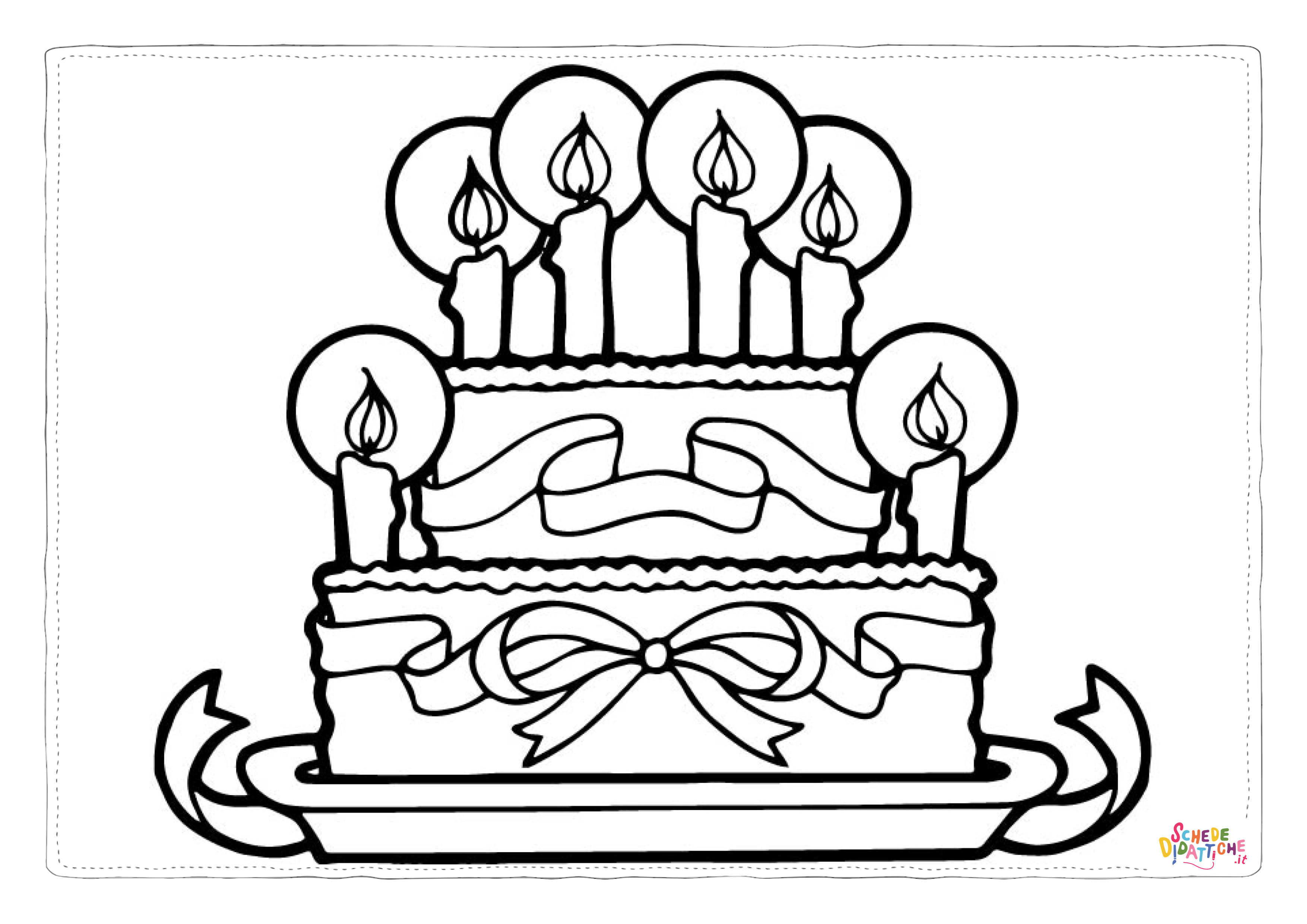 Disegno "Disegno di compleanno da stampare e colorare 43" Disegno di compleanno da stampare e colorare 43