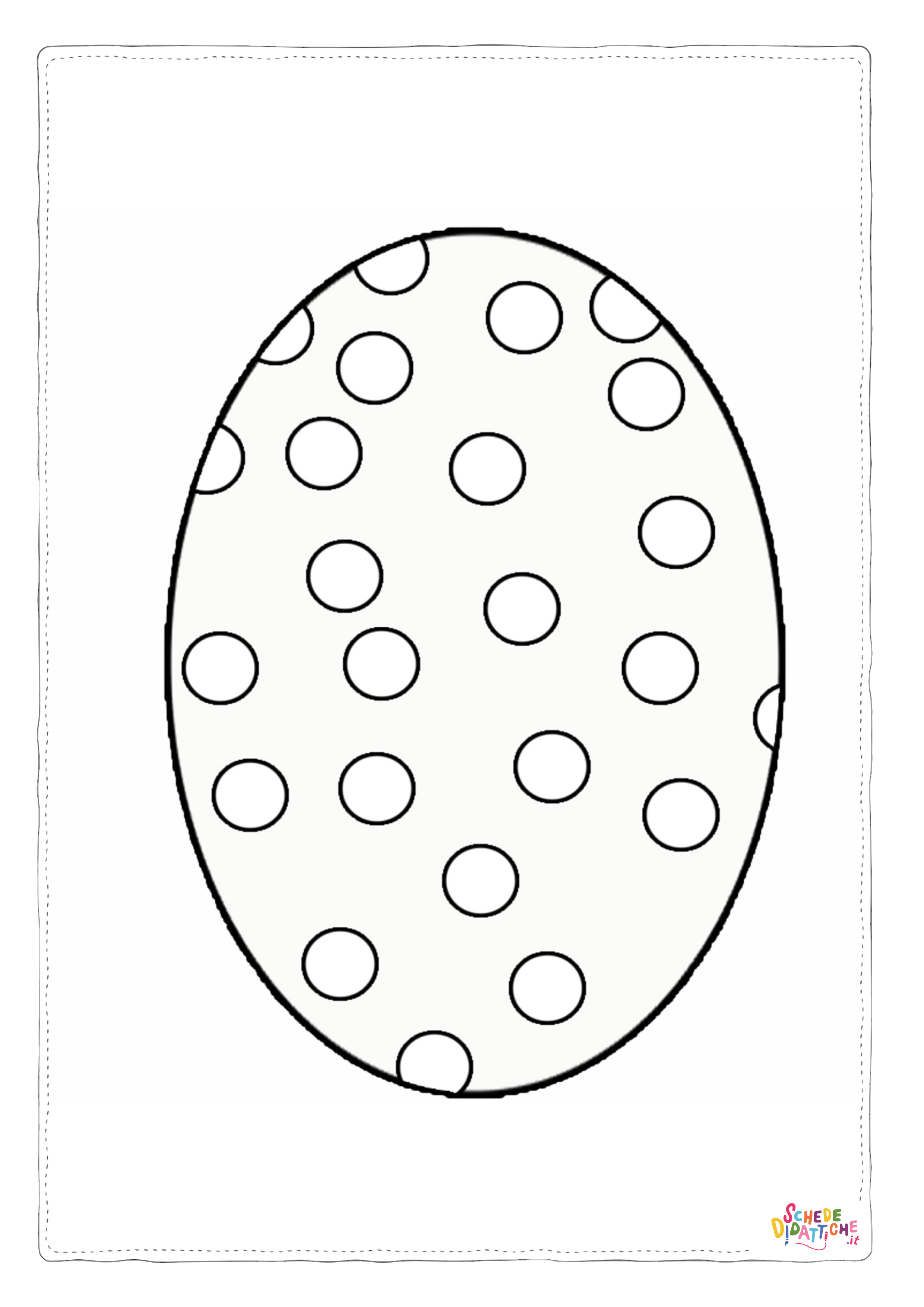 Disegno "Disegno di uovo di Pasqua da stampare e colorare 4" Disegno di uovo di Pasqua da stampare e colorare 4
