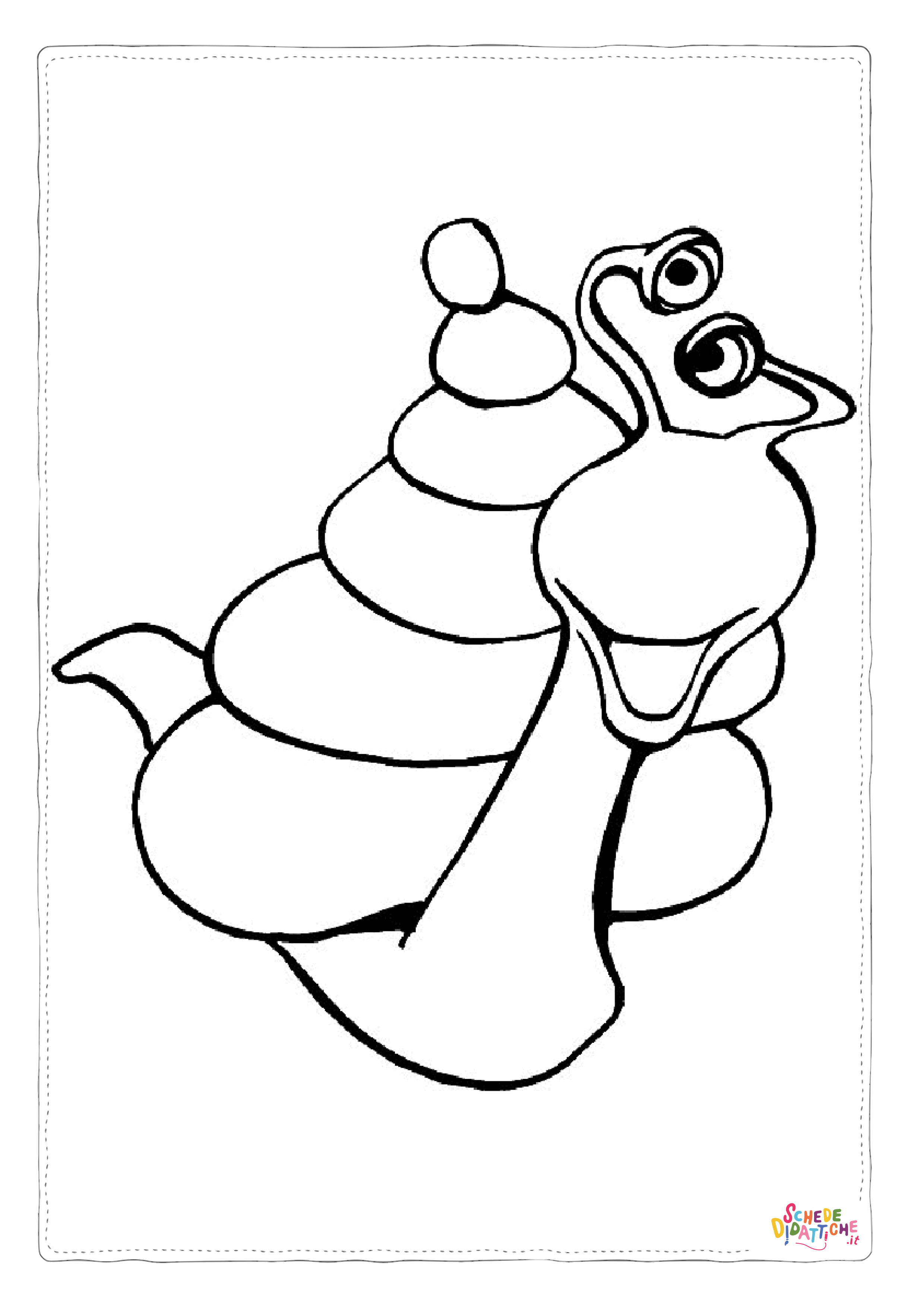 Disegno di lumaca da stampare e colorare 19