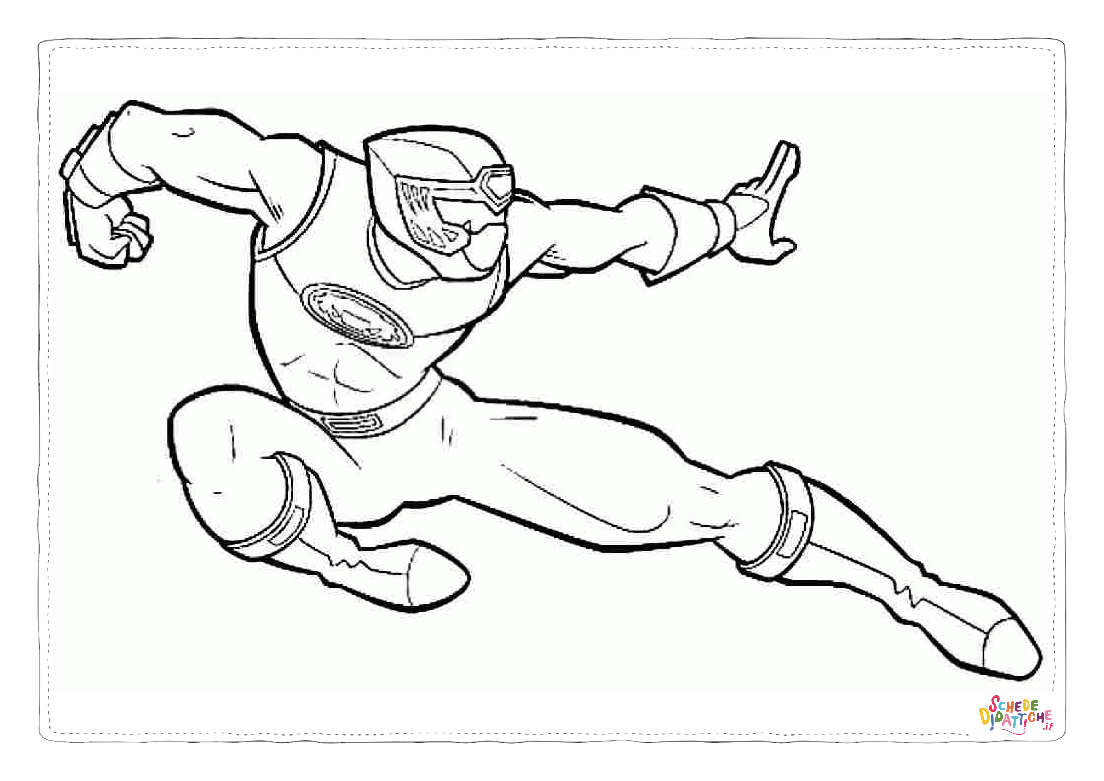 Disegno di Power Rangers da stampare e colorare 27