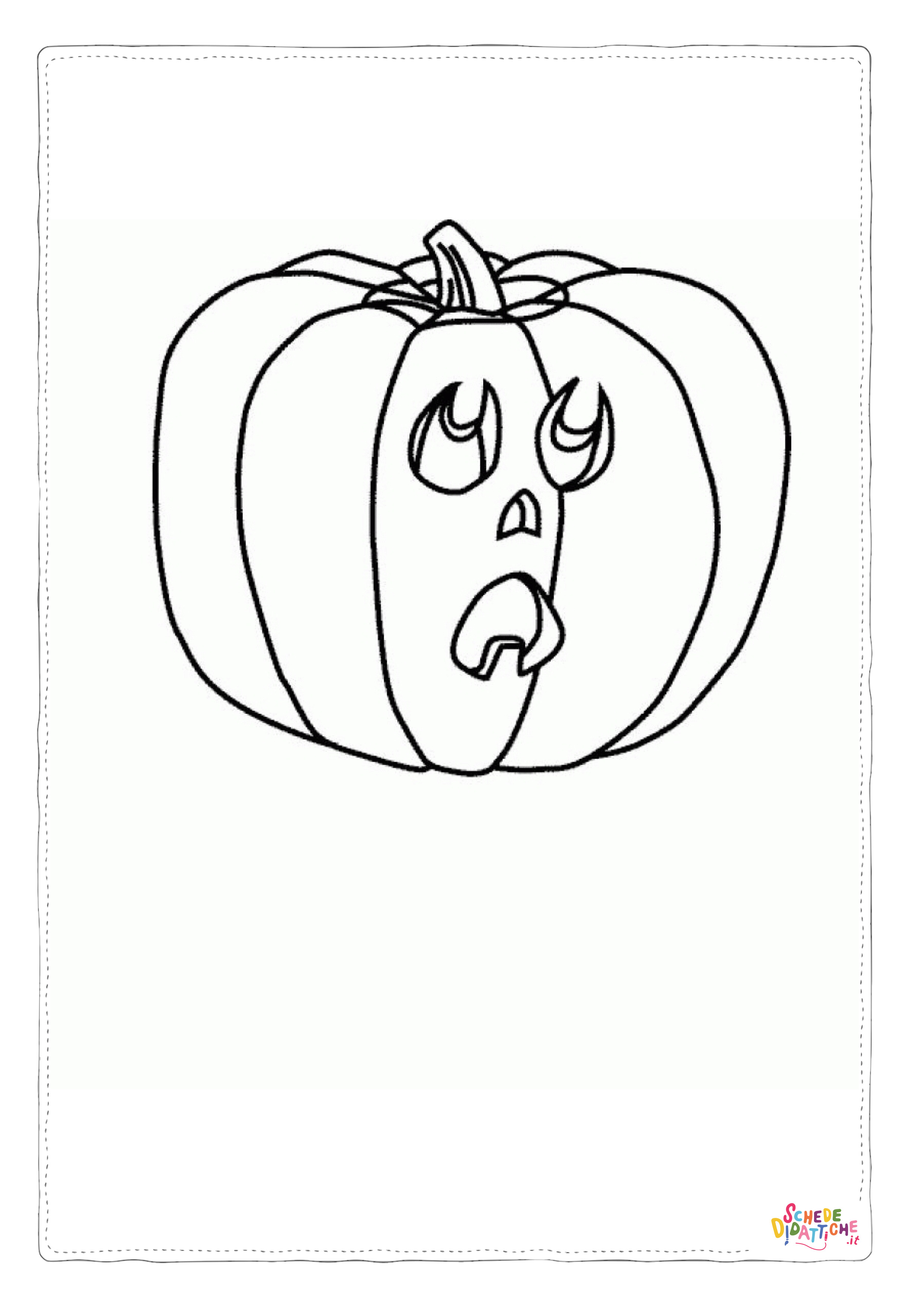 Disegno "Disegno di zucca di Halloween da stampare e colorare 27" Disegno di zucca di Halloween da stampare e colorare 27