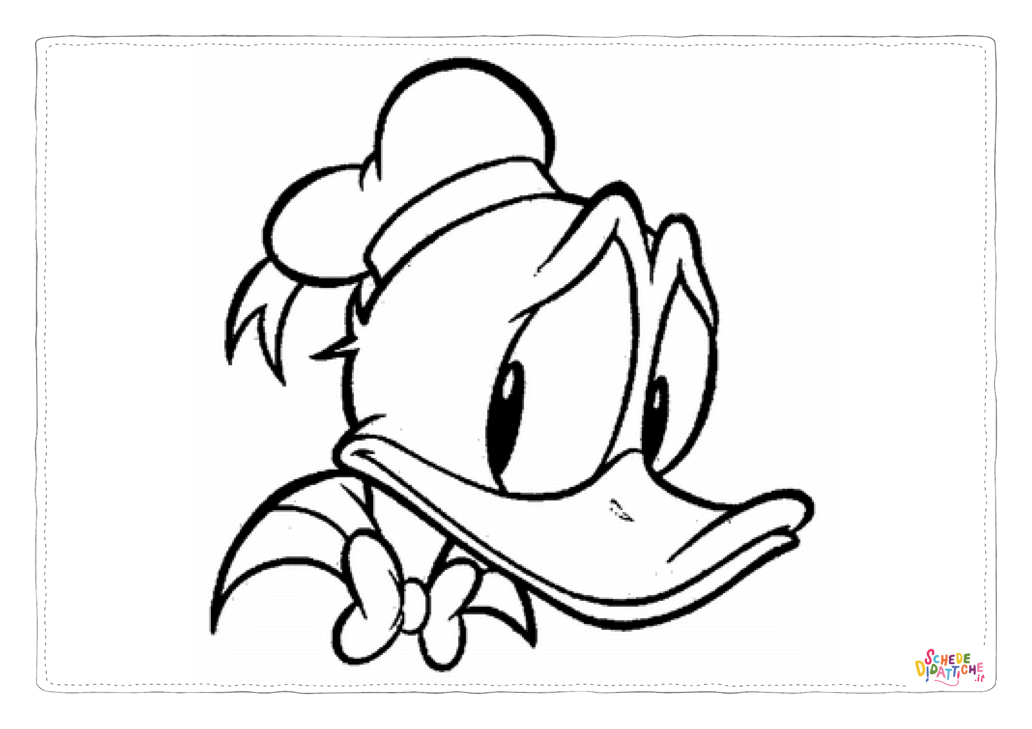 Disegno "Disegno di Paperino da stampare e colorare 112" Disegno di Paperino da stampare e colorare 112
