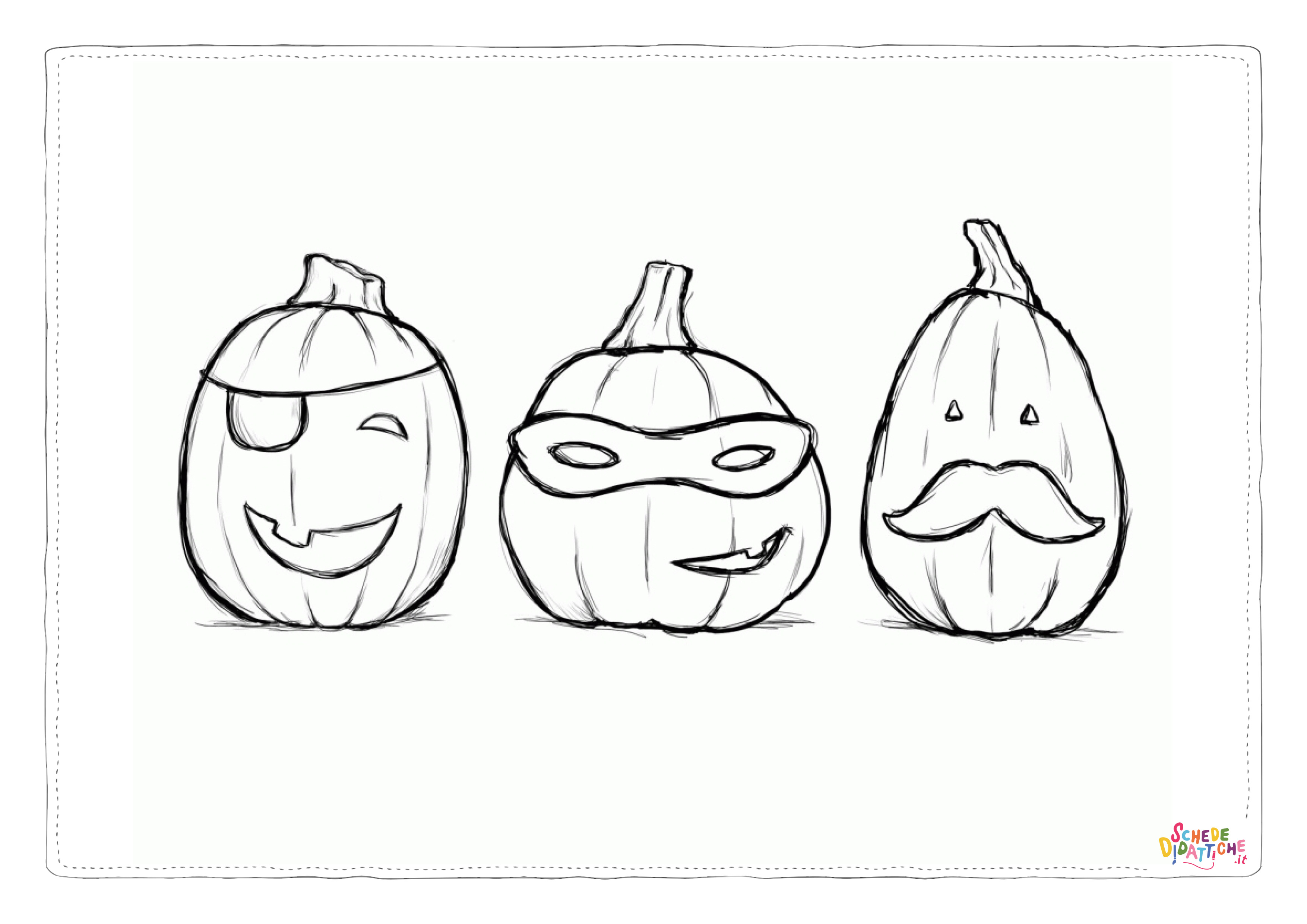 Disegno "Disegno di zucca di Halloween da stampare e colorare 33" Disegno di zucca di Halloween da stampare e colorare 33