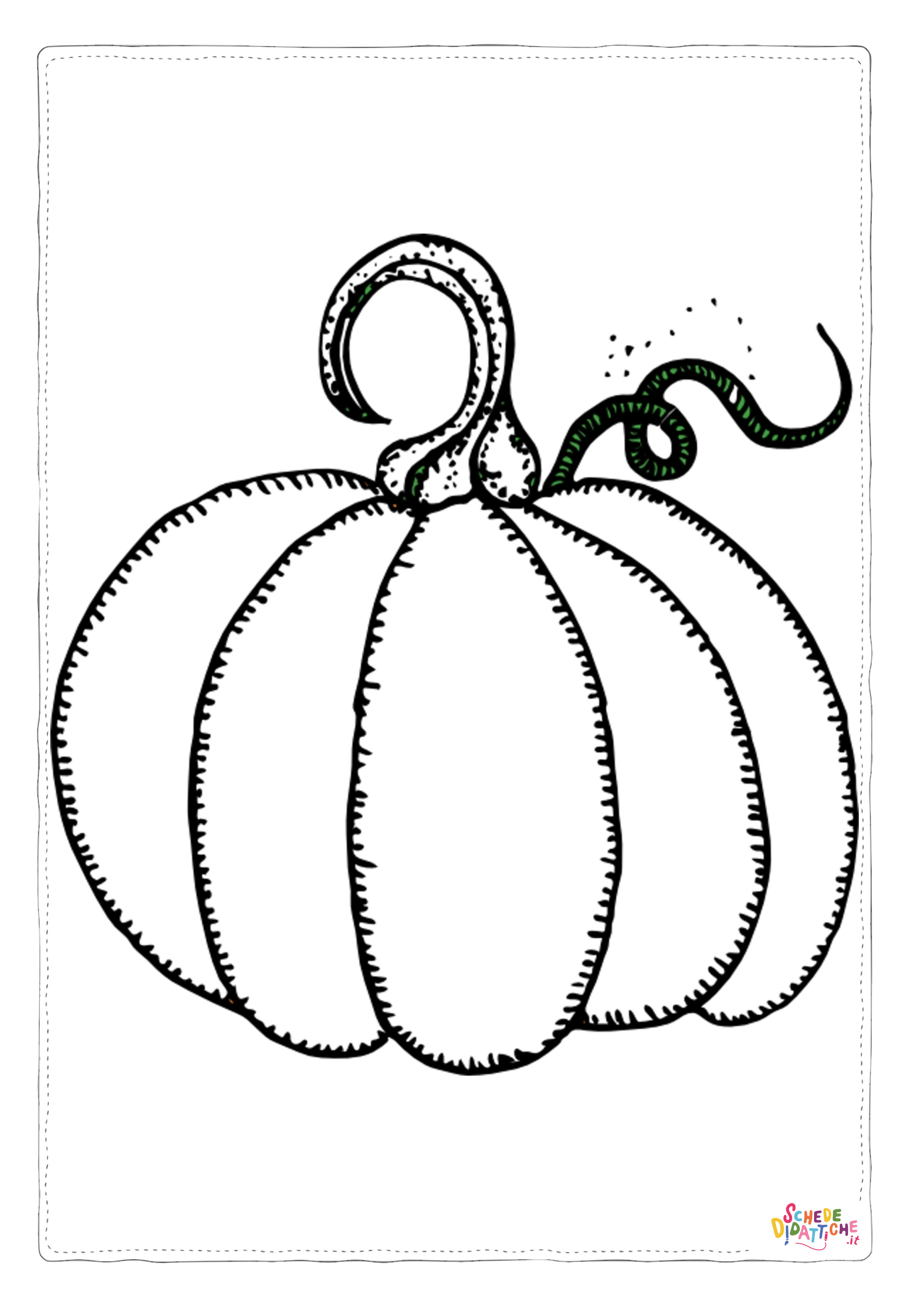 Disegno "Disegno di zucca di Halloween da stampare e colorare 165" Disegno di zucca di Halloween da stampare e colorare 165