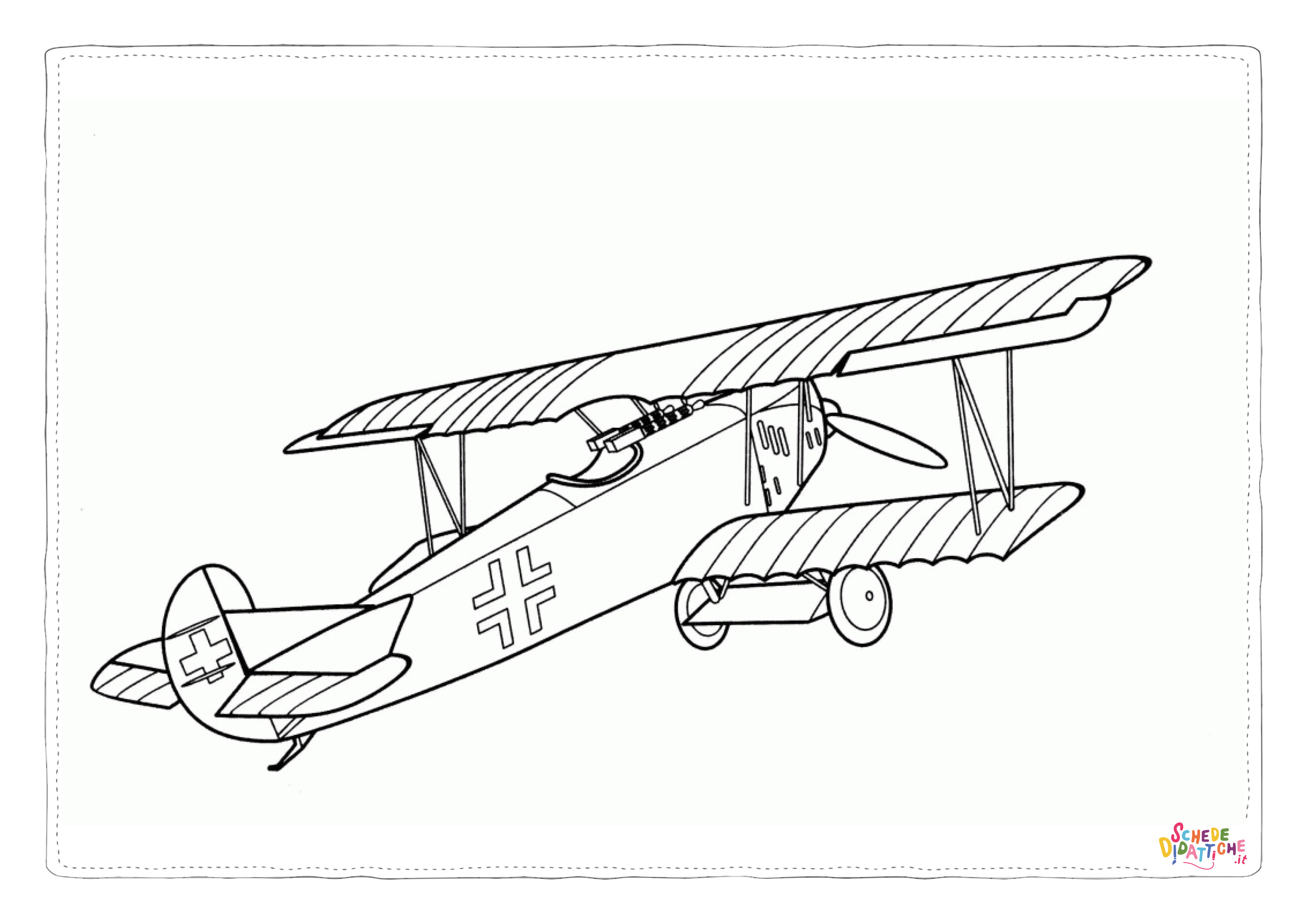 Disegno "Disegno di aereo militare da stampare e colorare 3" Disegno di aereo militare da stampare e colorare 3