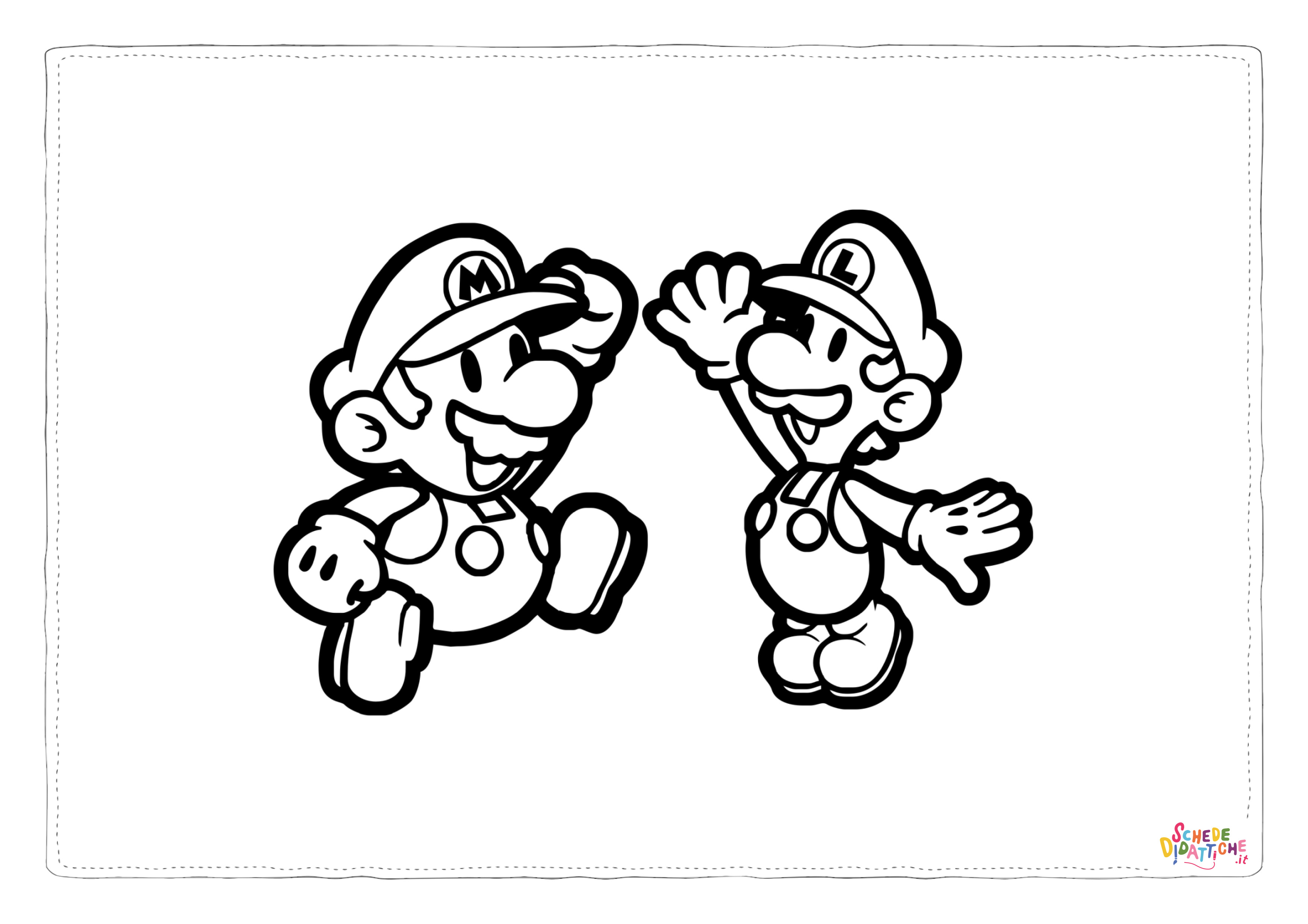 Disegno "Disegno di Super Mario da stampare e colorare 121" Disegno di Super Mario da stampare e colorare 121