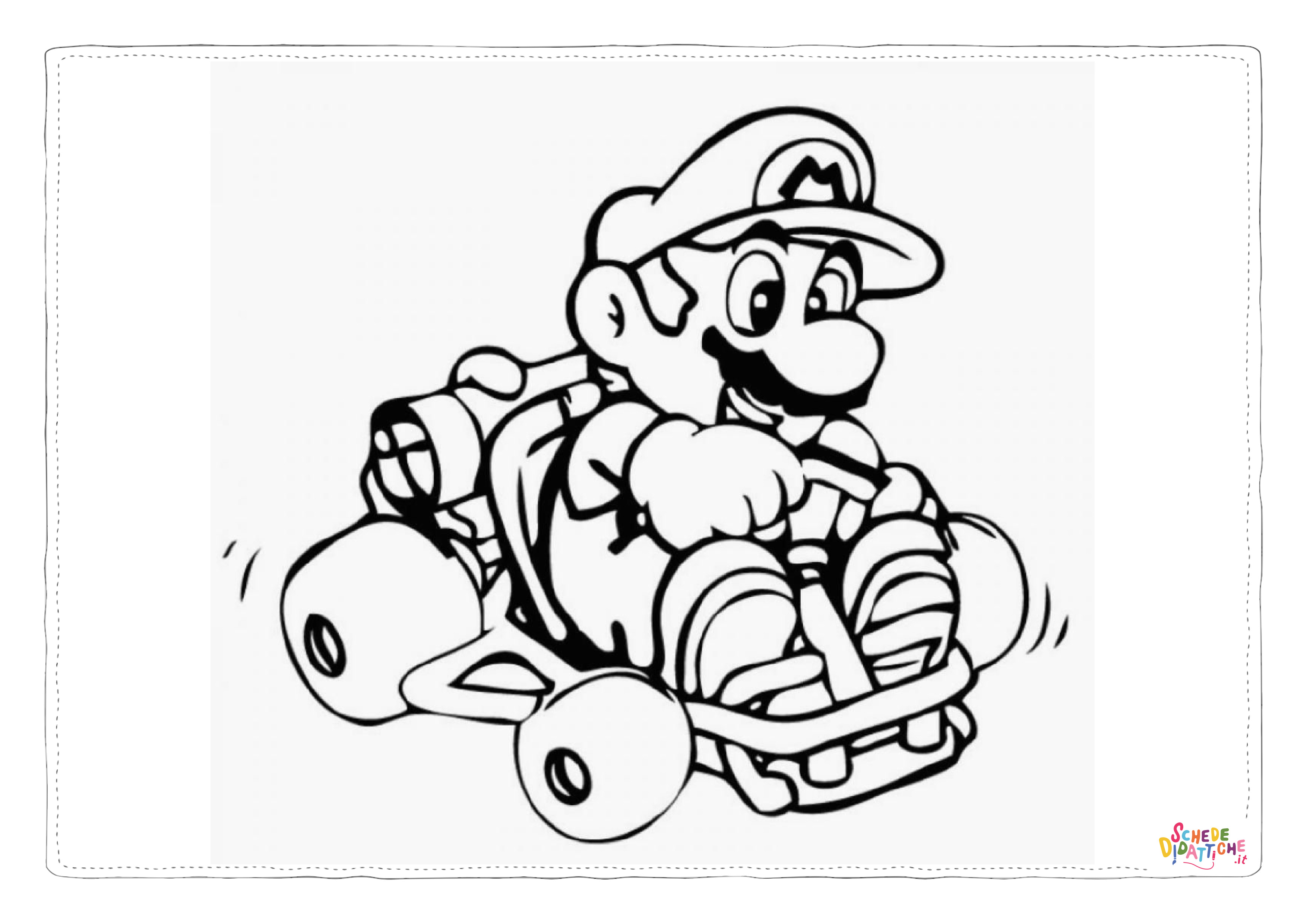 Disegno "Disegno di Super Mario da stampare e colorare 91" Disegno di Super Mario da stampare e colorare 91