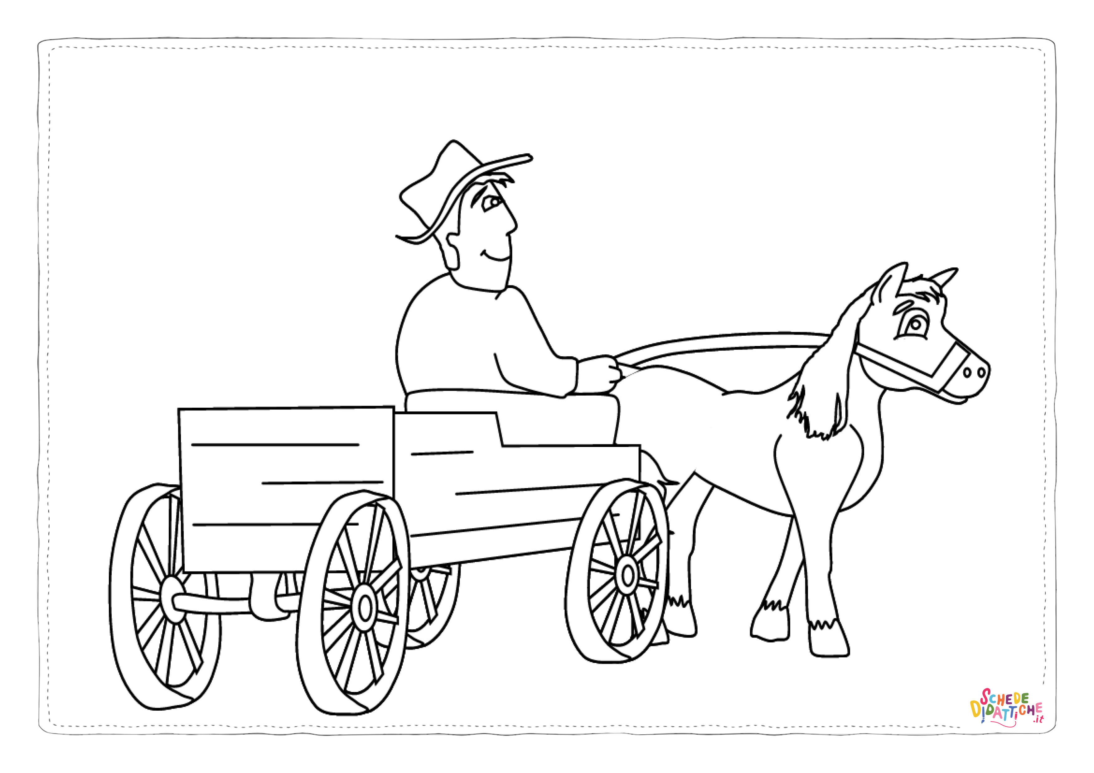 Disegno "Disegno di cavallo da stampare e colorare 264" Disegno di cavallo da stampare e colorare 264