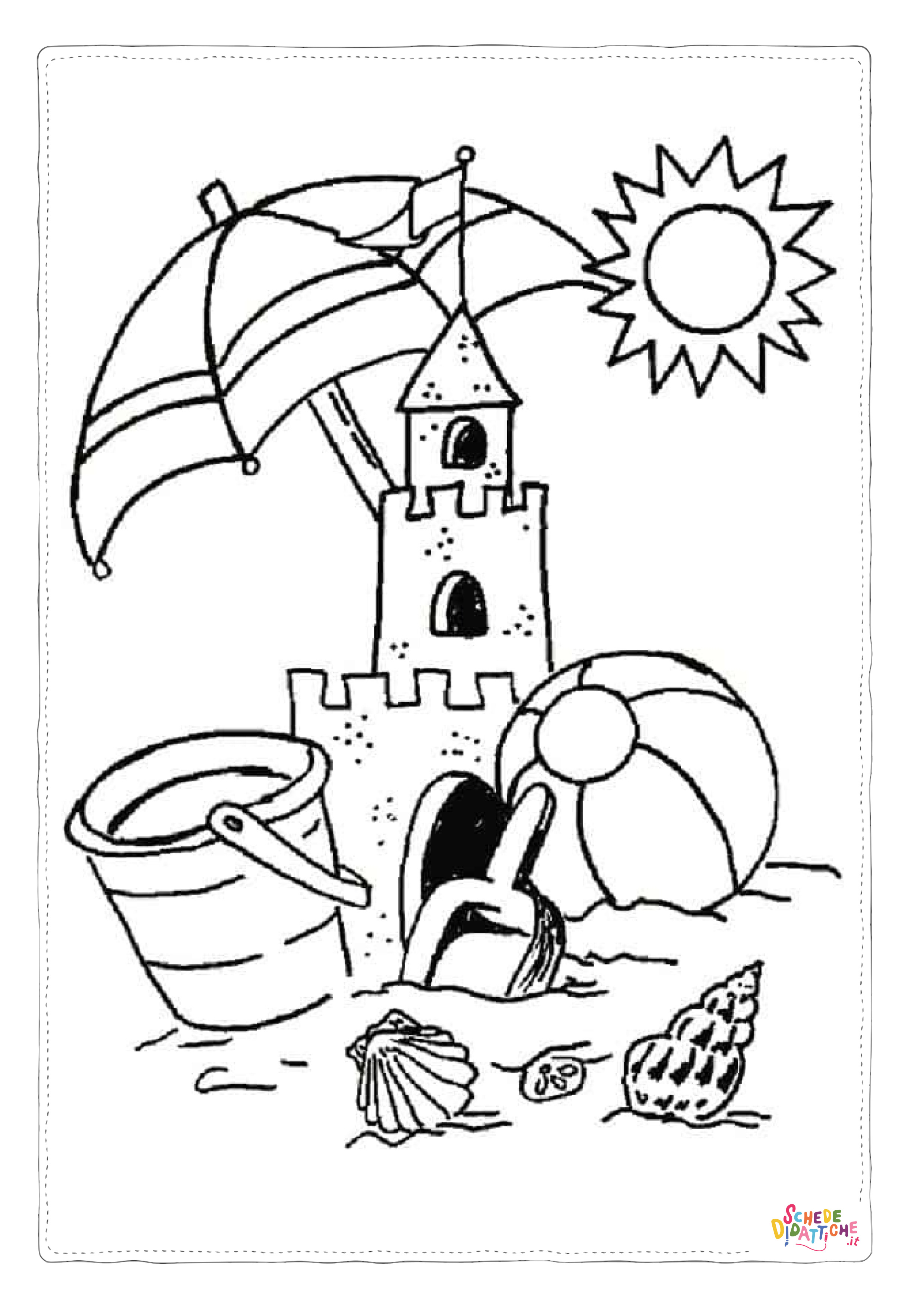 Disegno "Castelli di sapbbia in spiaggia 5" Castelli di sapbbia in spiaggia 5