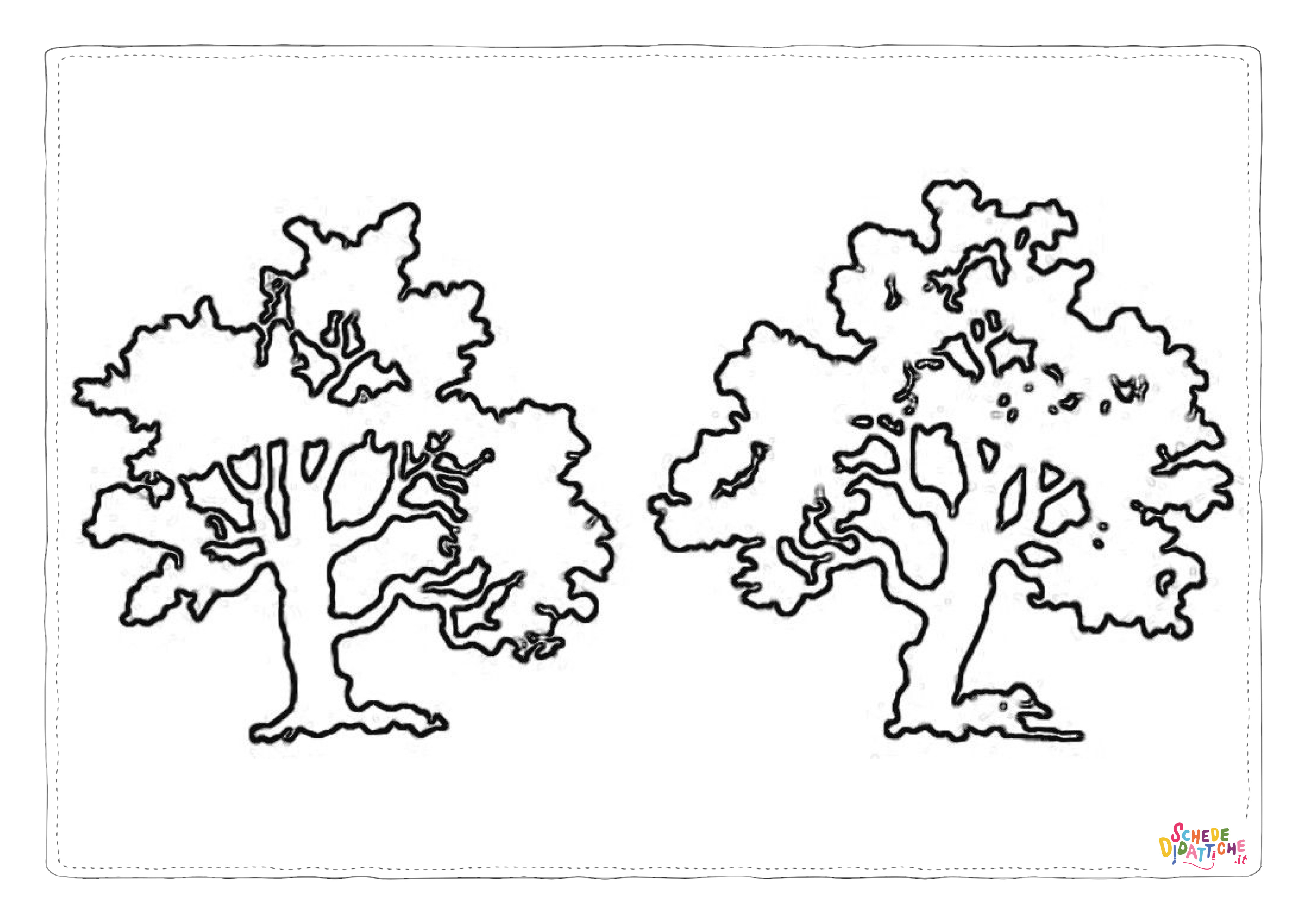 Disegno "Disegno di albero da stampare e colorare 97" Disegno di albero da stampare e colorare 97