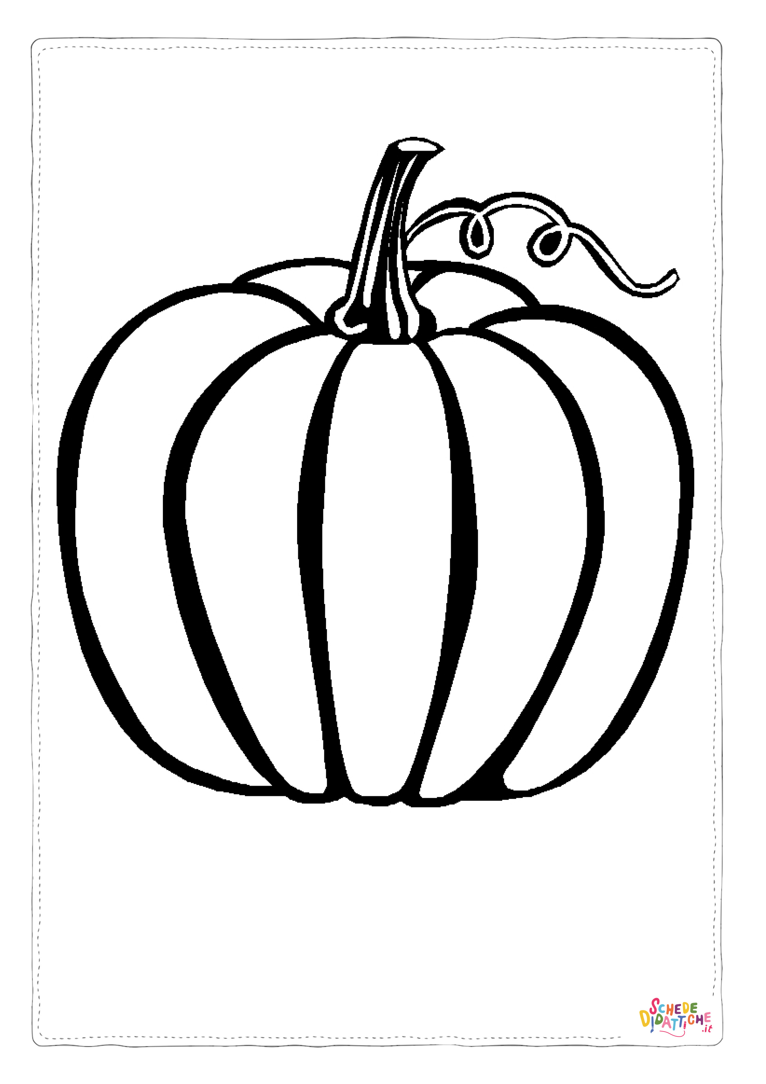 Disegno "Disegno di zucca di Halloween da stampare e colorare 45" Disegno di zucca di Halloween da stampare e colorare 45