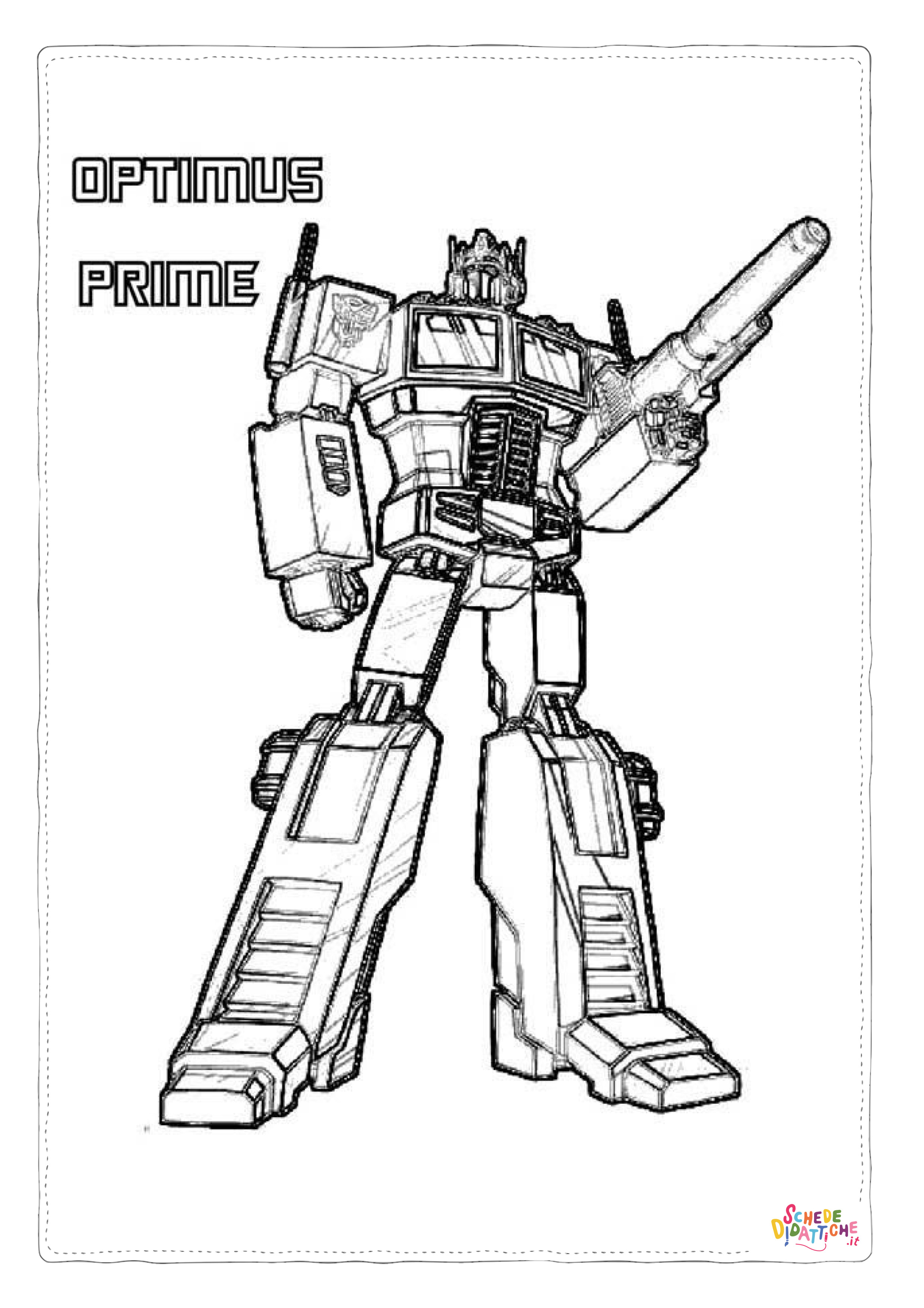 Disegno "Disegno di Transformers da stampare e colorare 8" Disegno di Transformers da stampare e colorare 8