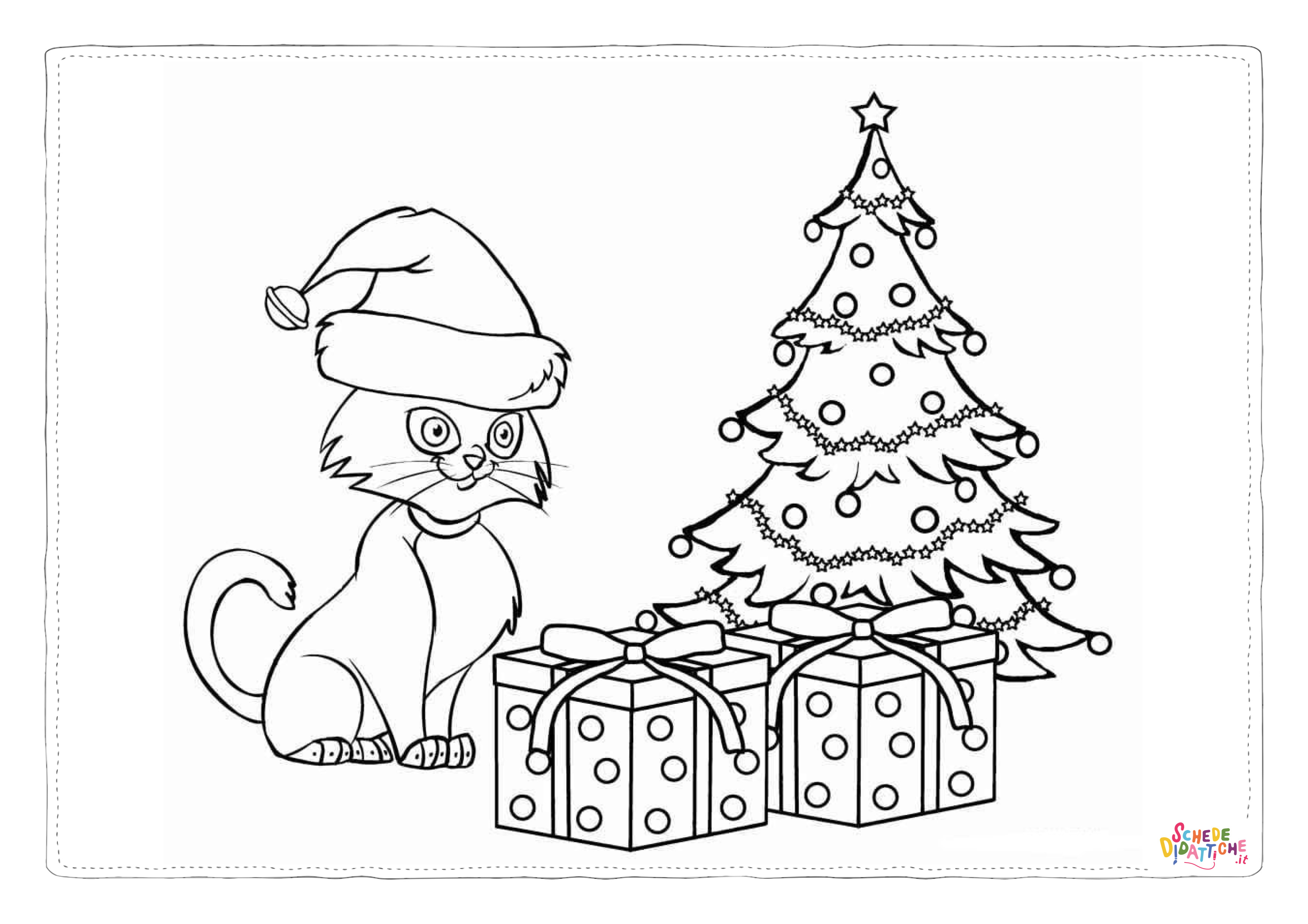 Disegno "Disegno di albero di Natale da stampare e colorare 227" Disegno di albero di Natale da stampare e colorare 227