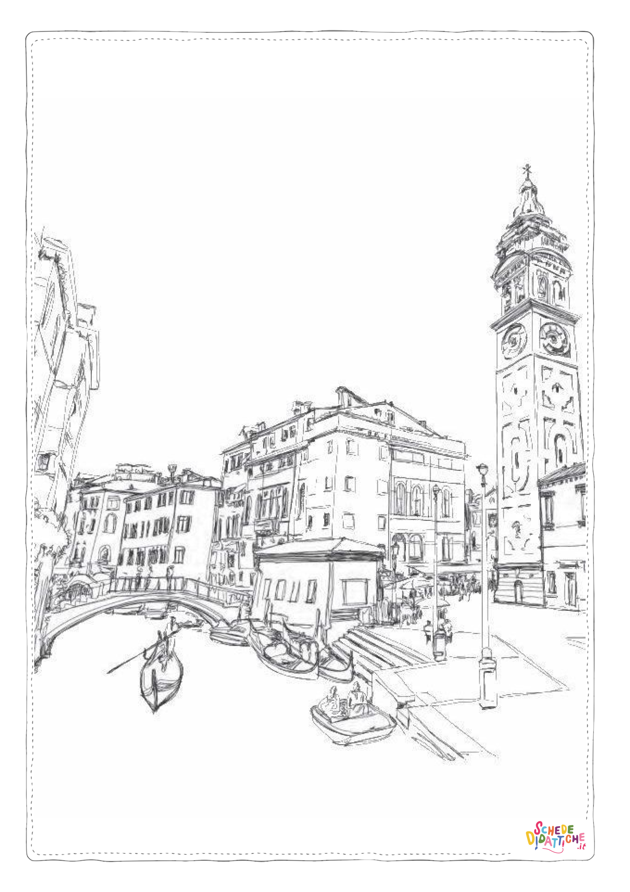Disegno "Disegno di monumento famoso da stampare e colorare 57" Disegno di monumento famoso da stampare e colorare 57