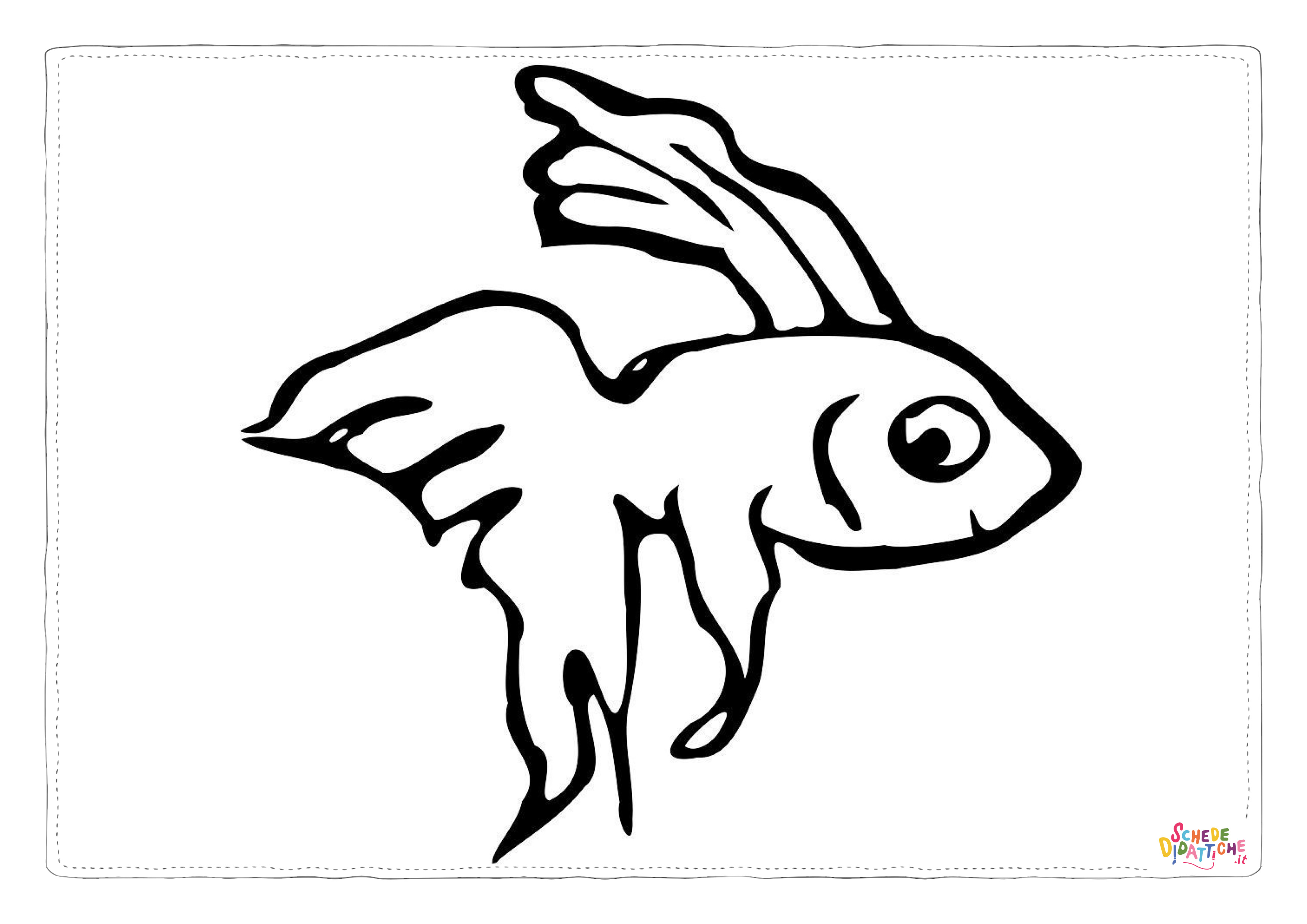 Disegno "Disegno di pesce da stampare e colorare 286" Disegno di pesce da stampare e colorare 286