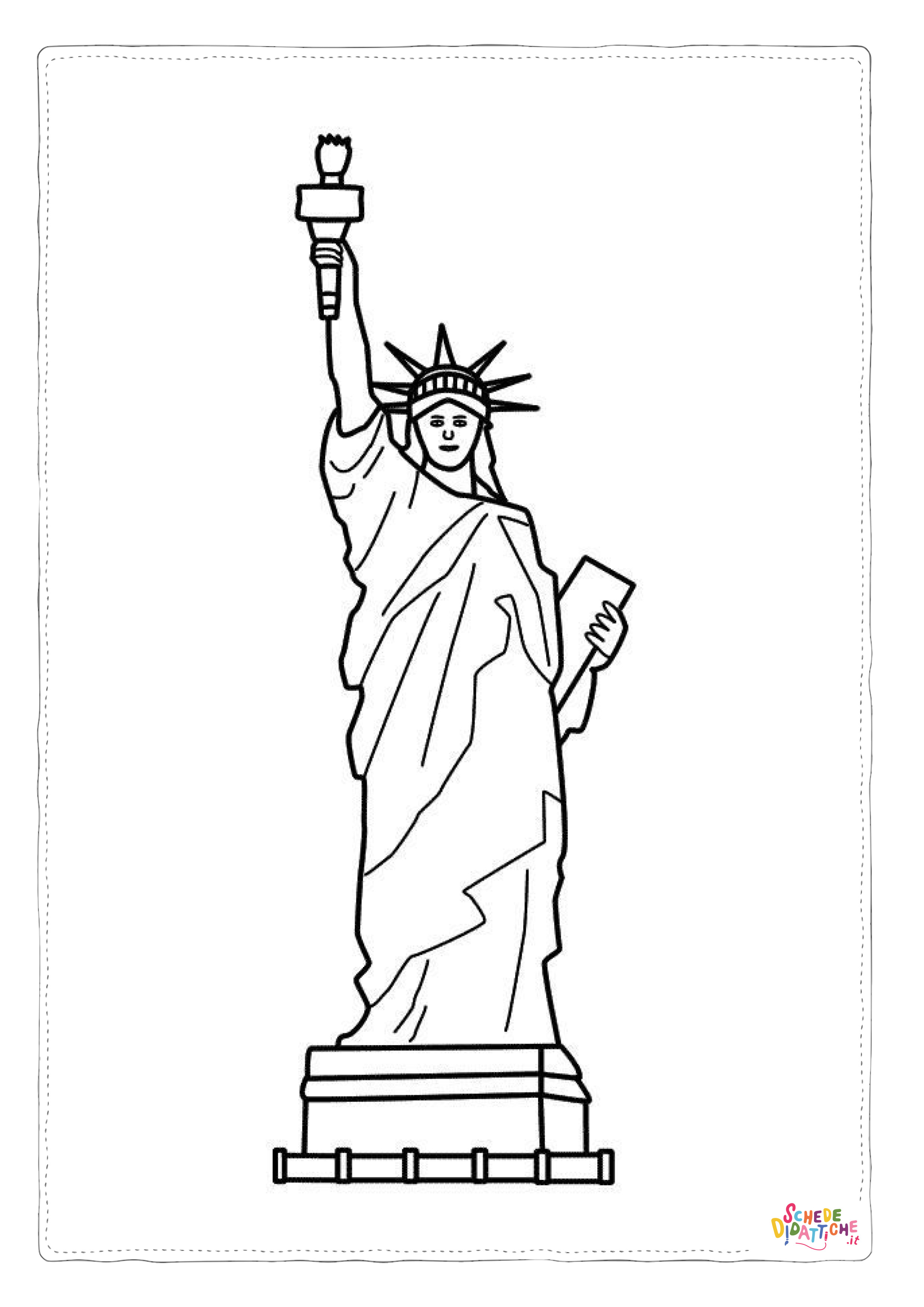 Disegno "Disegno di monumento famoso da stampare e colorare 55" Disegno di monumento famoso da stampare e colorare 55