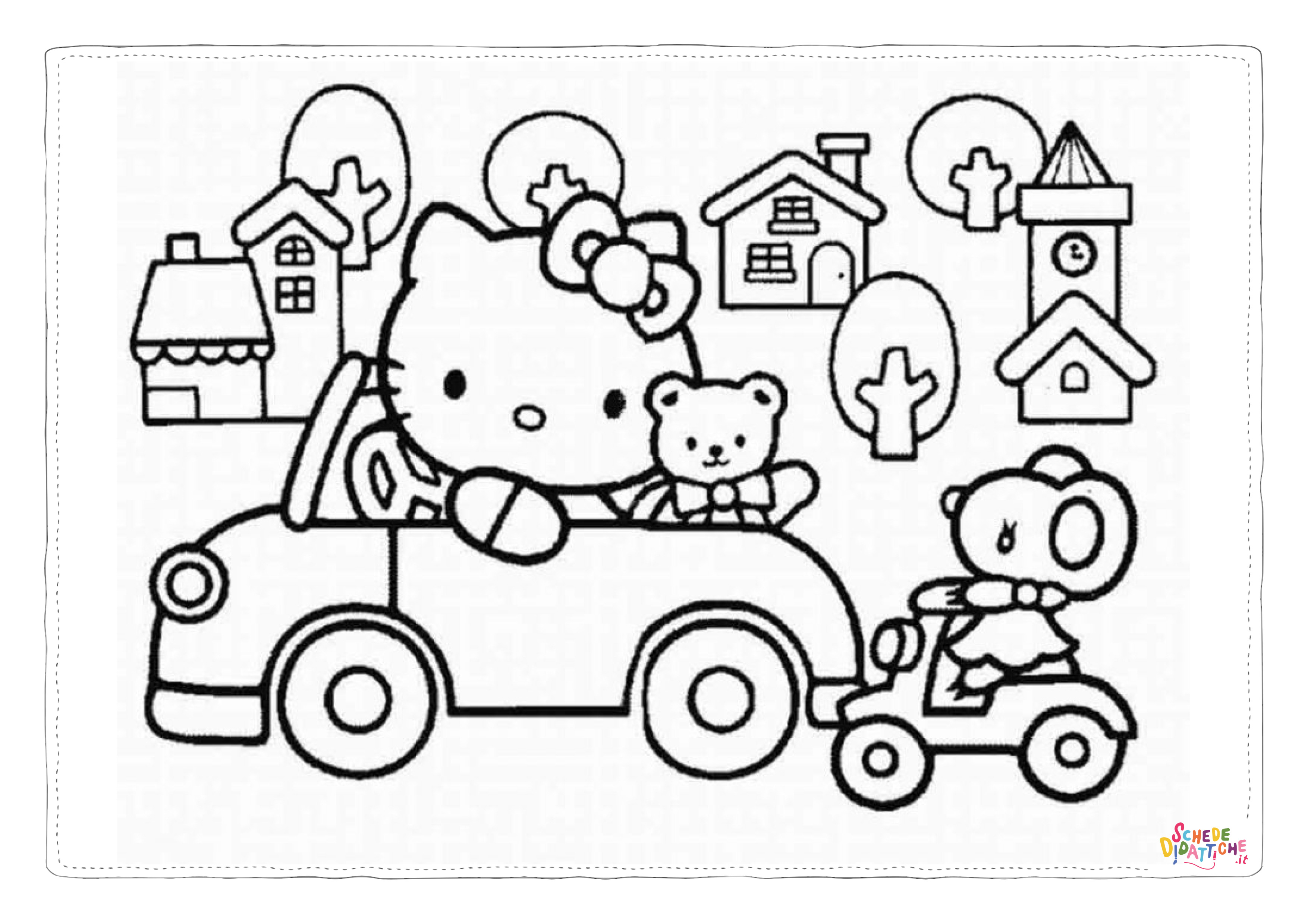 Disegno "Disegno di Hello Kitty da stampare e colorare 4" Disegno di Hello Kitty da stampare e colorare 4