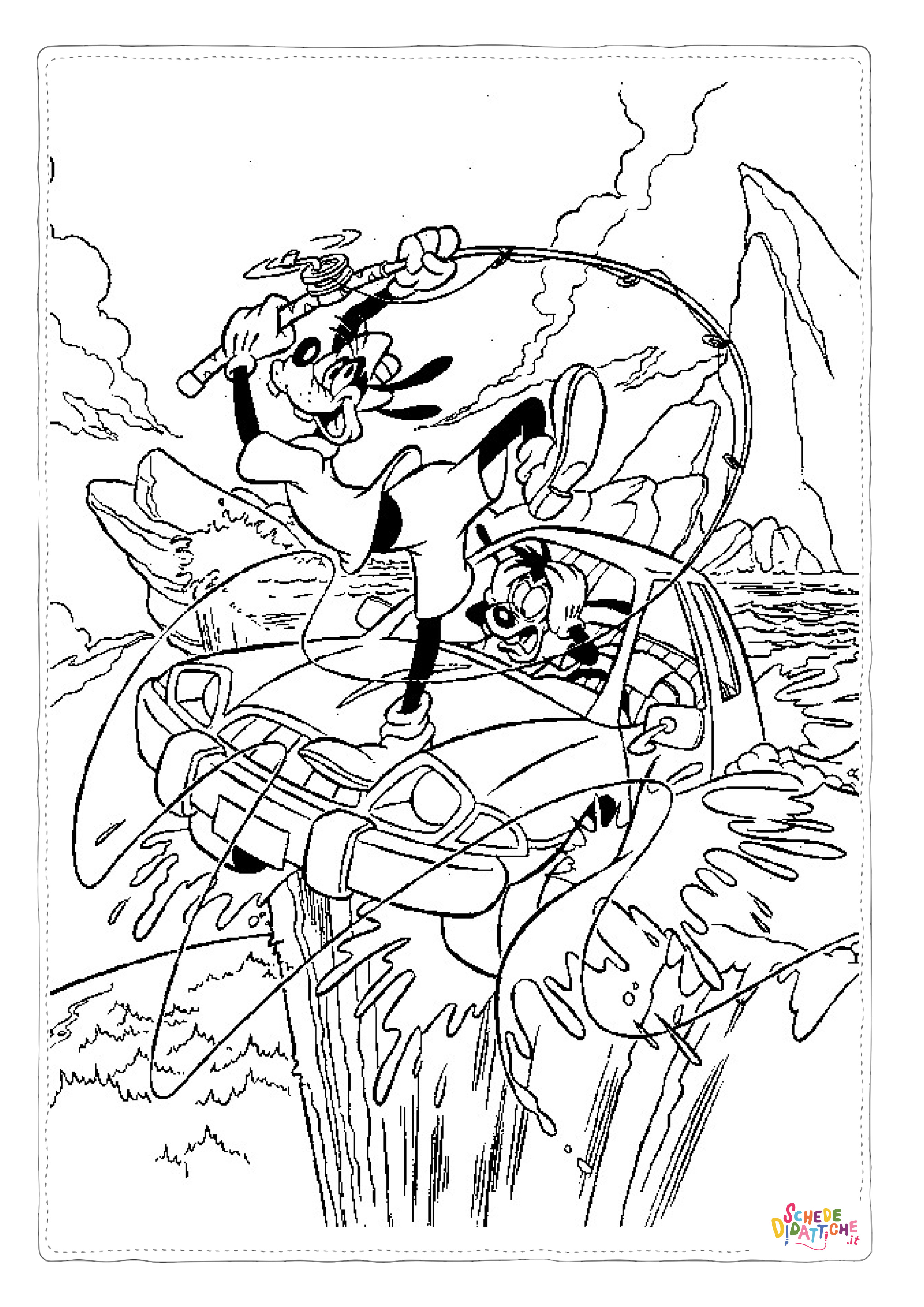 Disegno "Disegno di Pippo da stampare e colorare 43" Disegno di Pippo da stampare e colorare 43