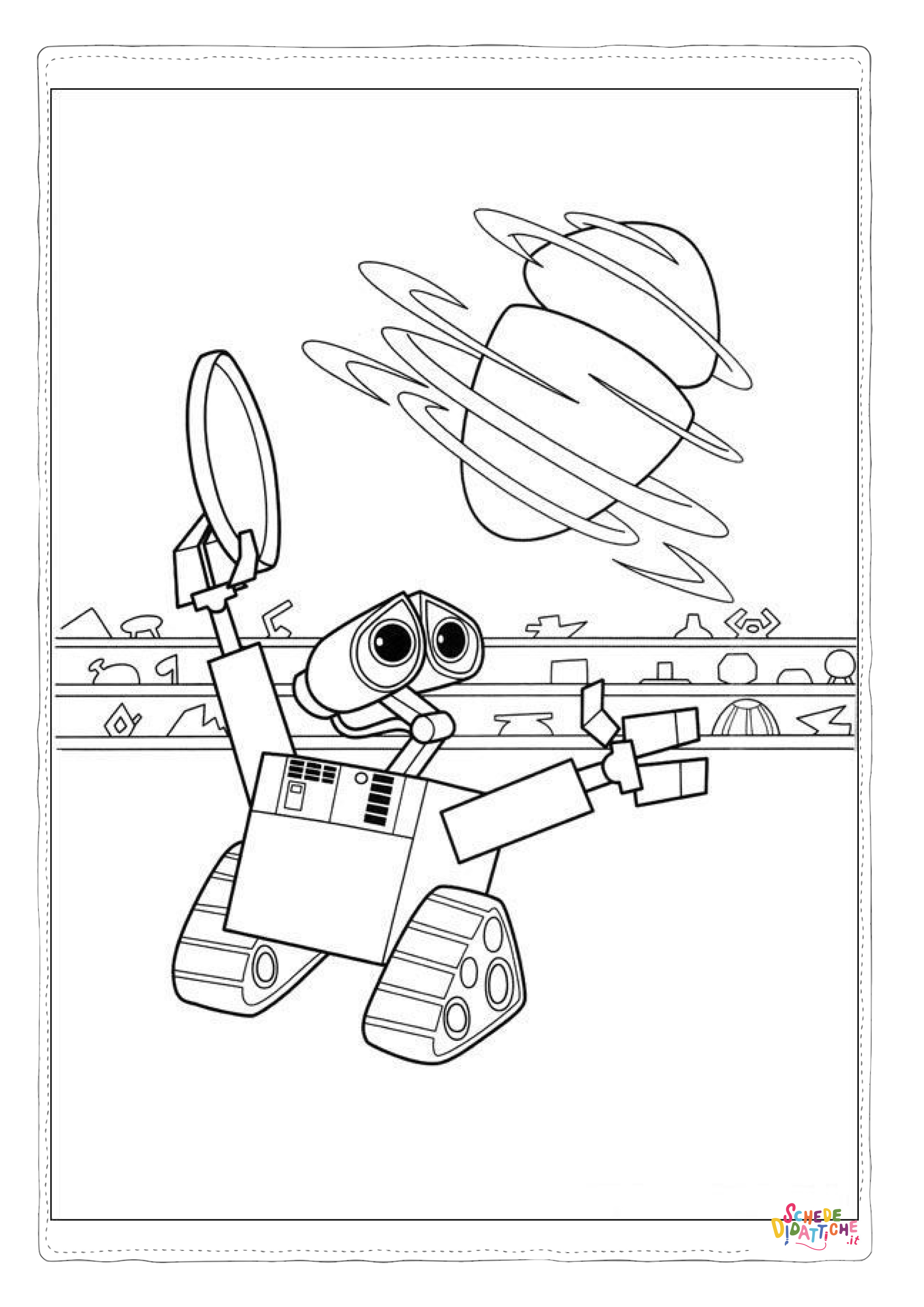 Disegno "Disegno di Wall-E da stampare e colorare 10" Disegno di Wall-E da stampare e colorare 10