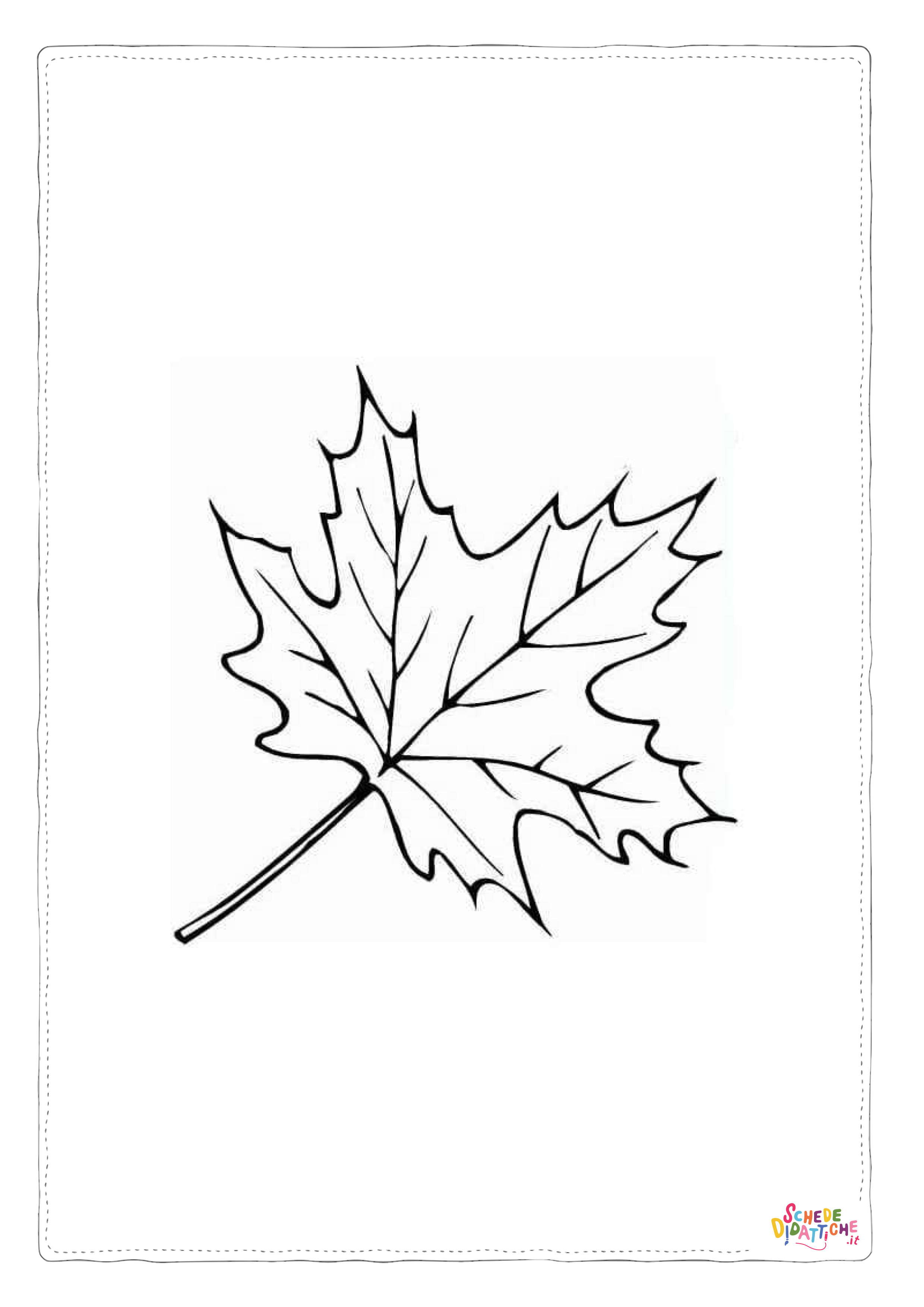 Disegno "Disegno di foglia da stampare e colorare 181" Disegno di foglia da stampare e colorare 181