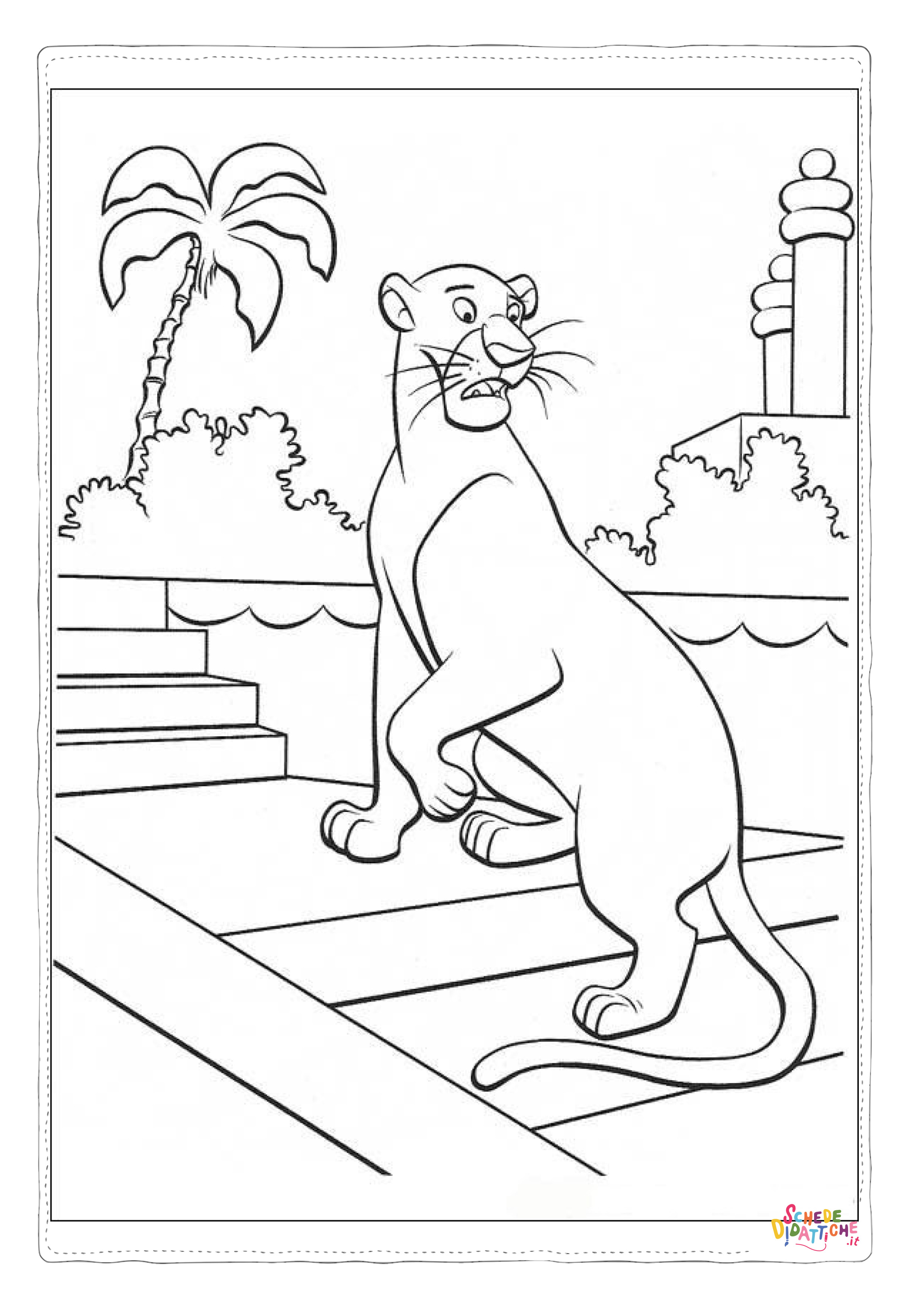 Disegno "Disegno di Il libro della giungla da stampare e colorare 34" Disegno di Il libro della giungla da stampare e colorare 34