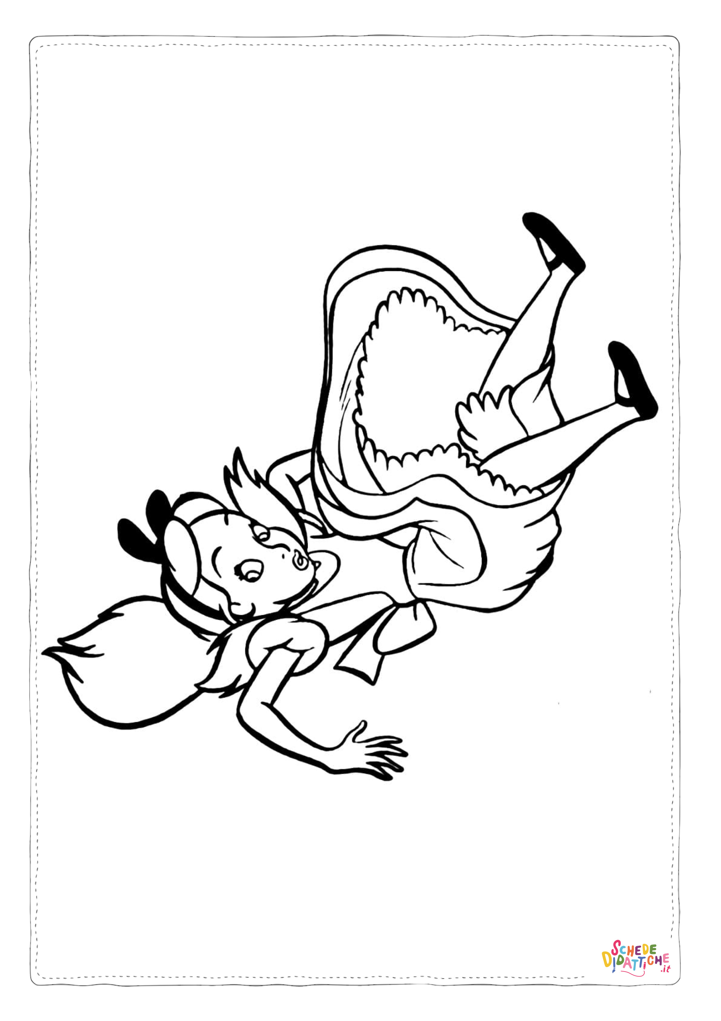 Disegno "Disegno di Alice nel paese delle meraviglie da stampare e colorare 67" Disegno di Alice nel paese delle meraviglie da stampare e colorare 67