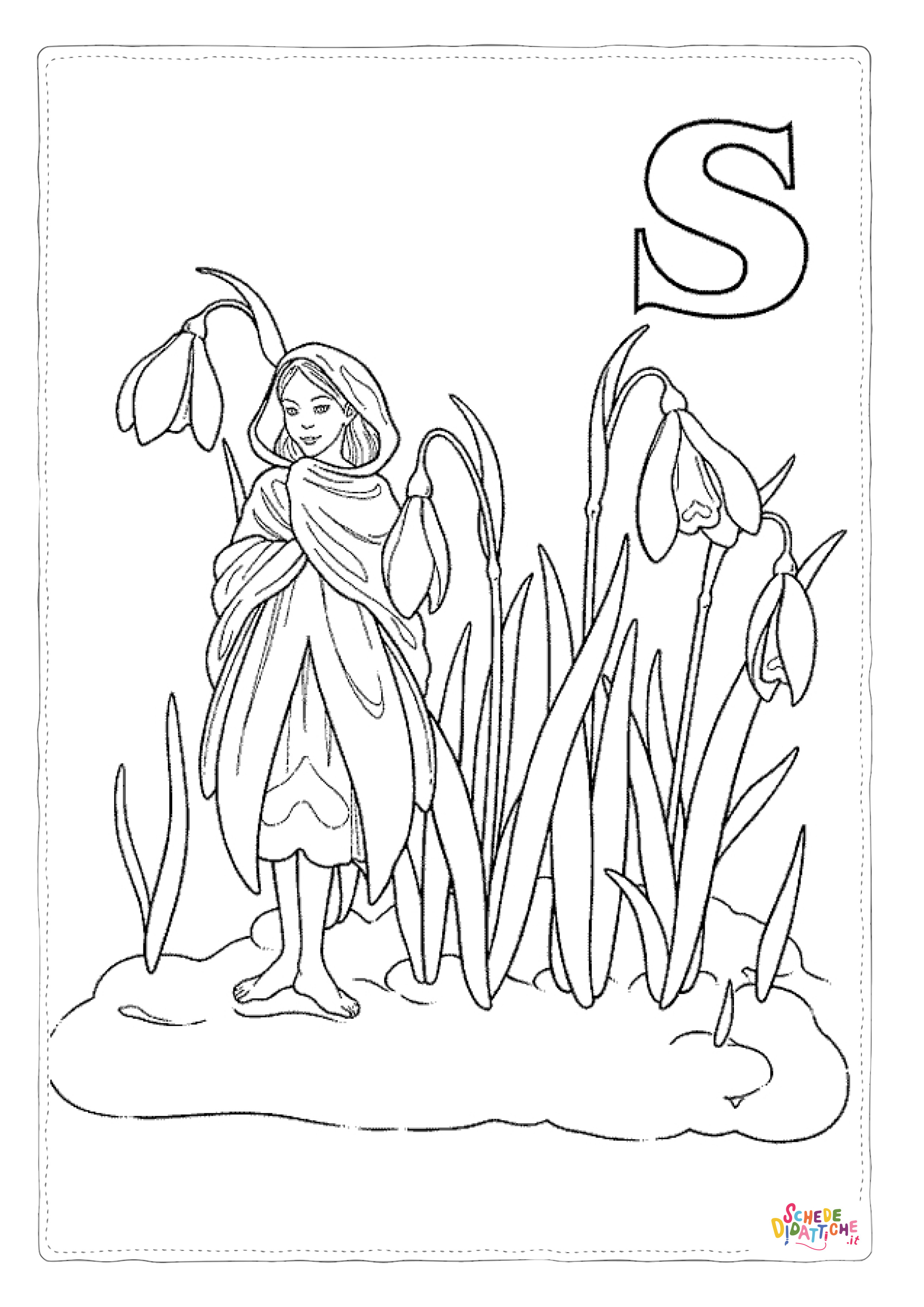 Disegno di fata da stampare e colorare 31