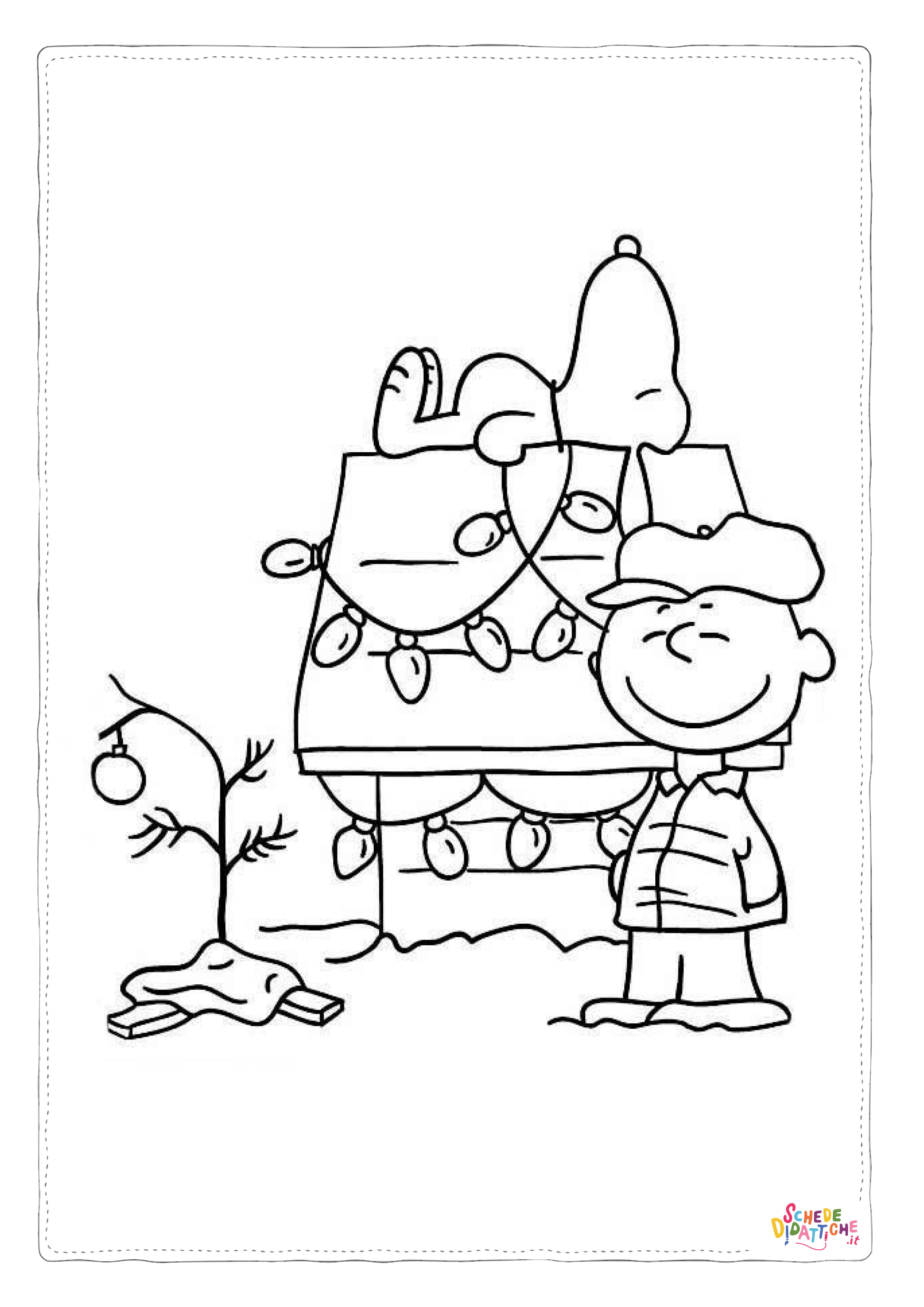 Disegno "Disegno di Snoopy da stampare e colorare 50" Disegno di Snoopy da stampare e colorare 50