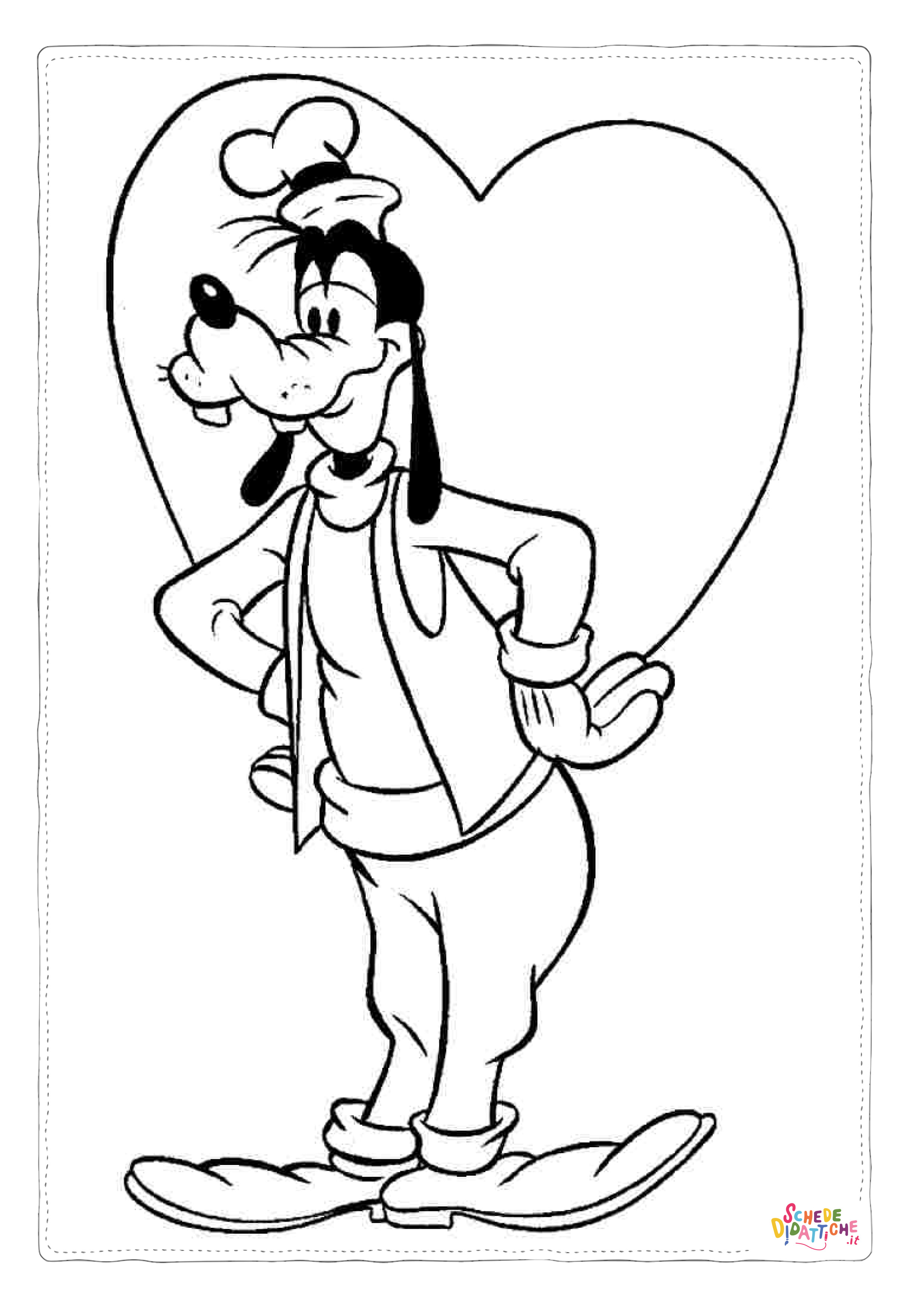 Disegno "Disegno di Pippo da stampare e colorare 21" Disegno di Pippo da stampare e colorare 21