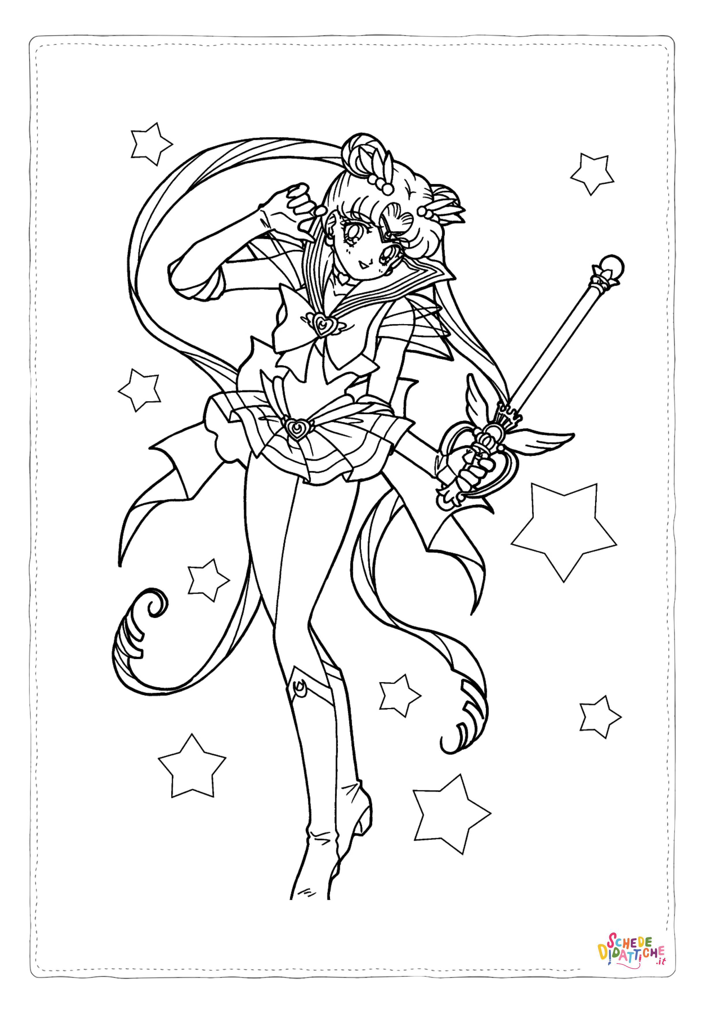 Disegno di Sailor Moon da stampare e colorare 2