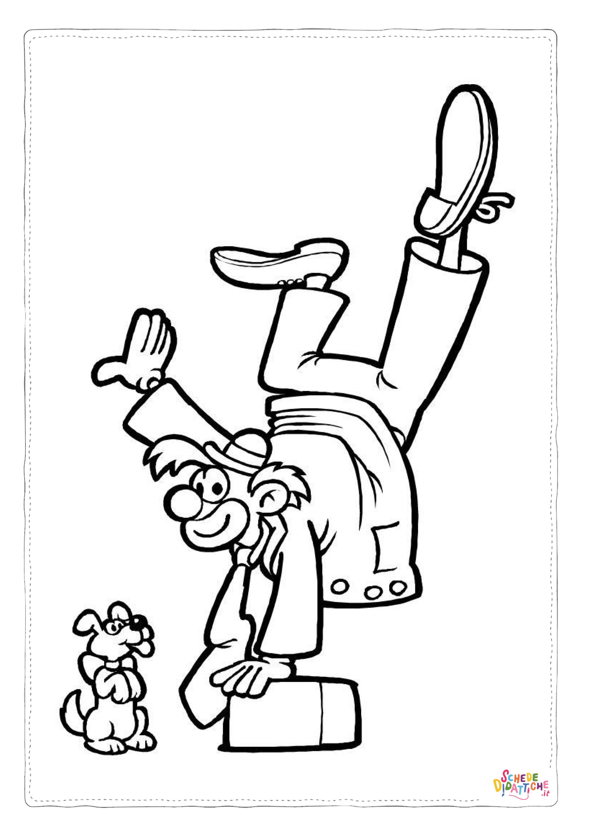 Disegno di clown da stampare e colorare 51