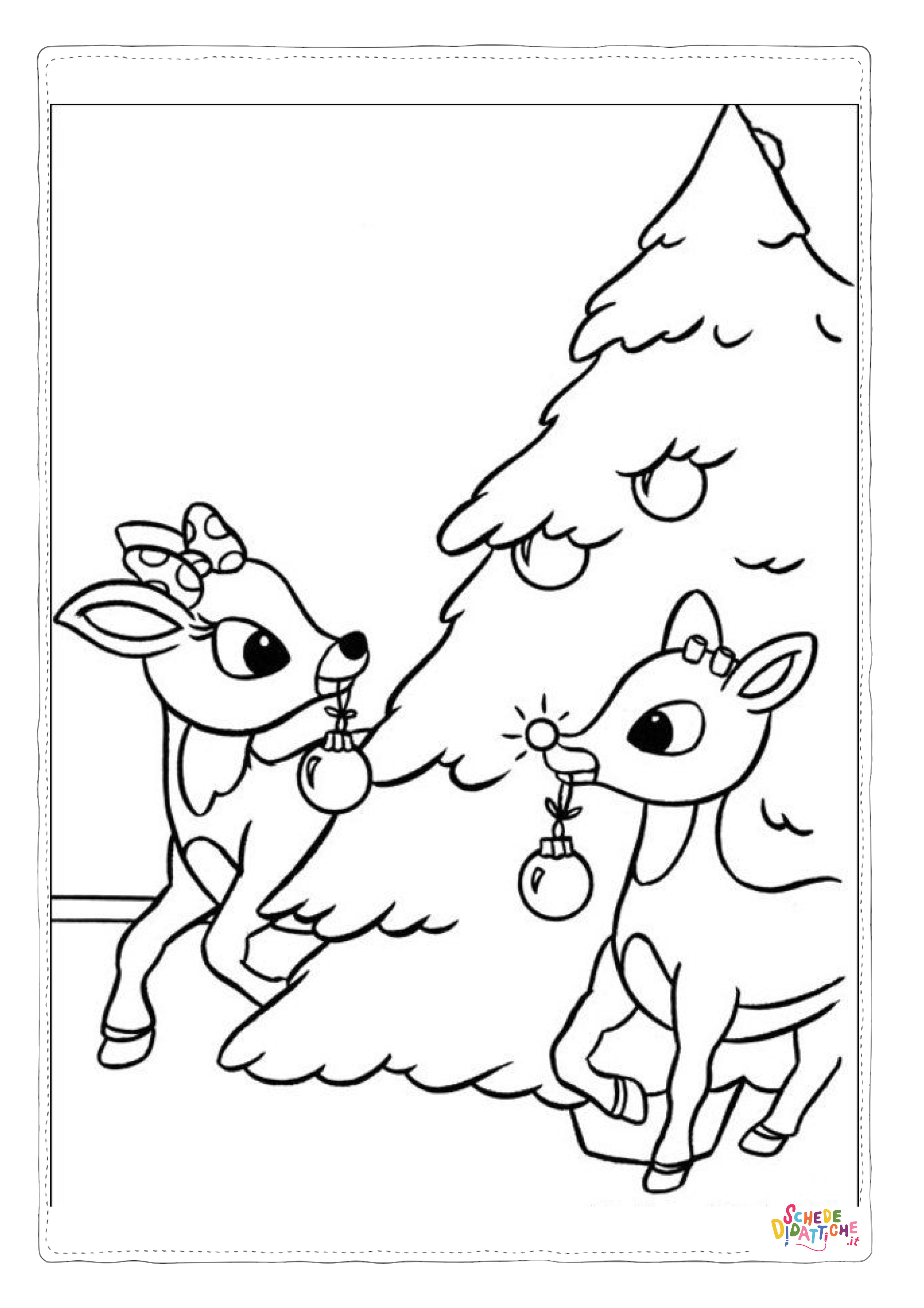 Disegno "Disegno di albero di Natale da stampare e colorare 74" Disegno di albero di Natale da stampare e colorare 74