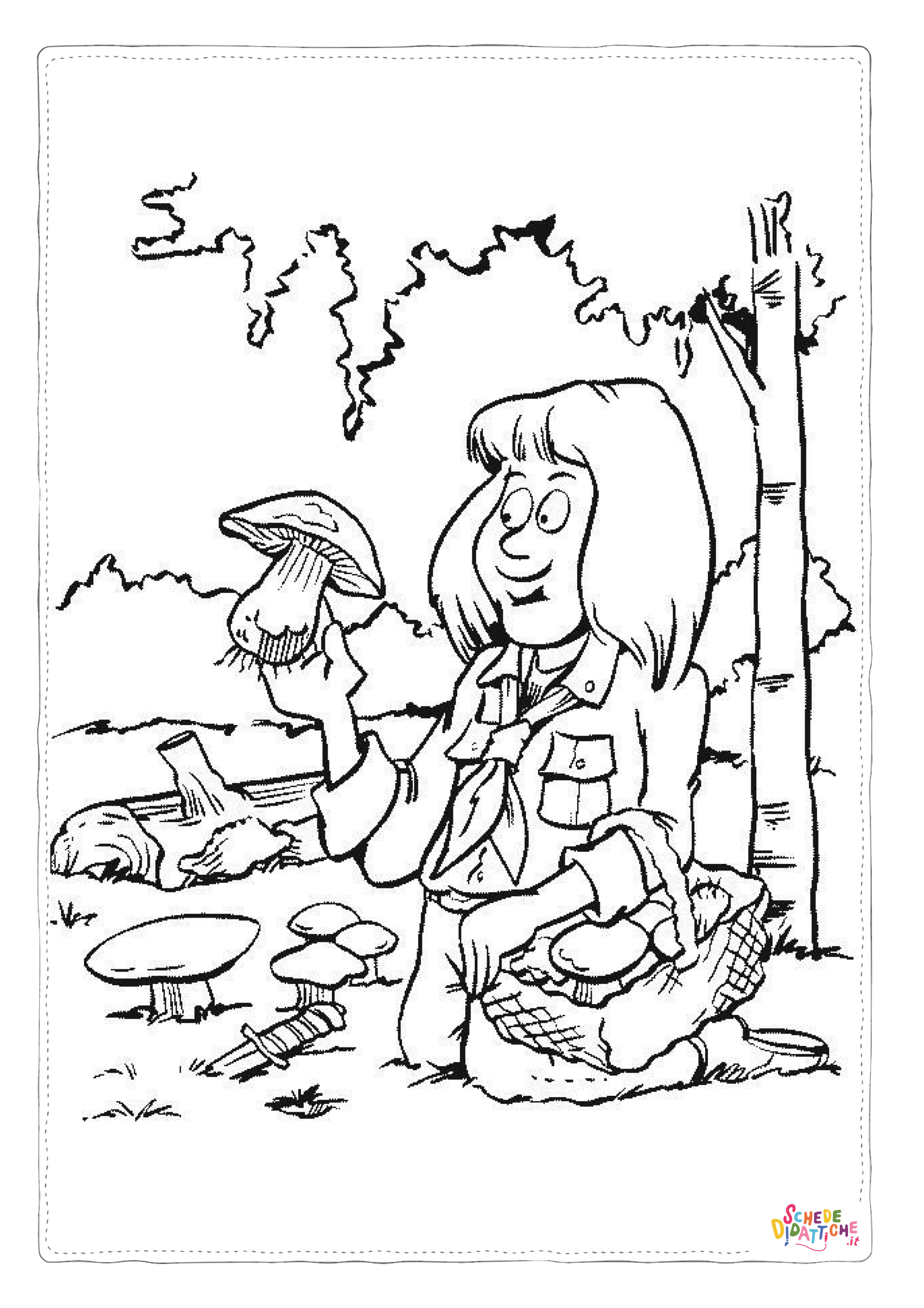 Disegno di campeggio da stampare e colorare 57